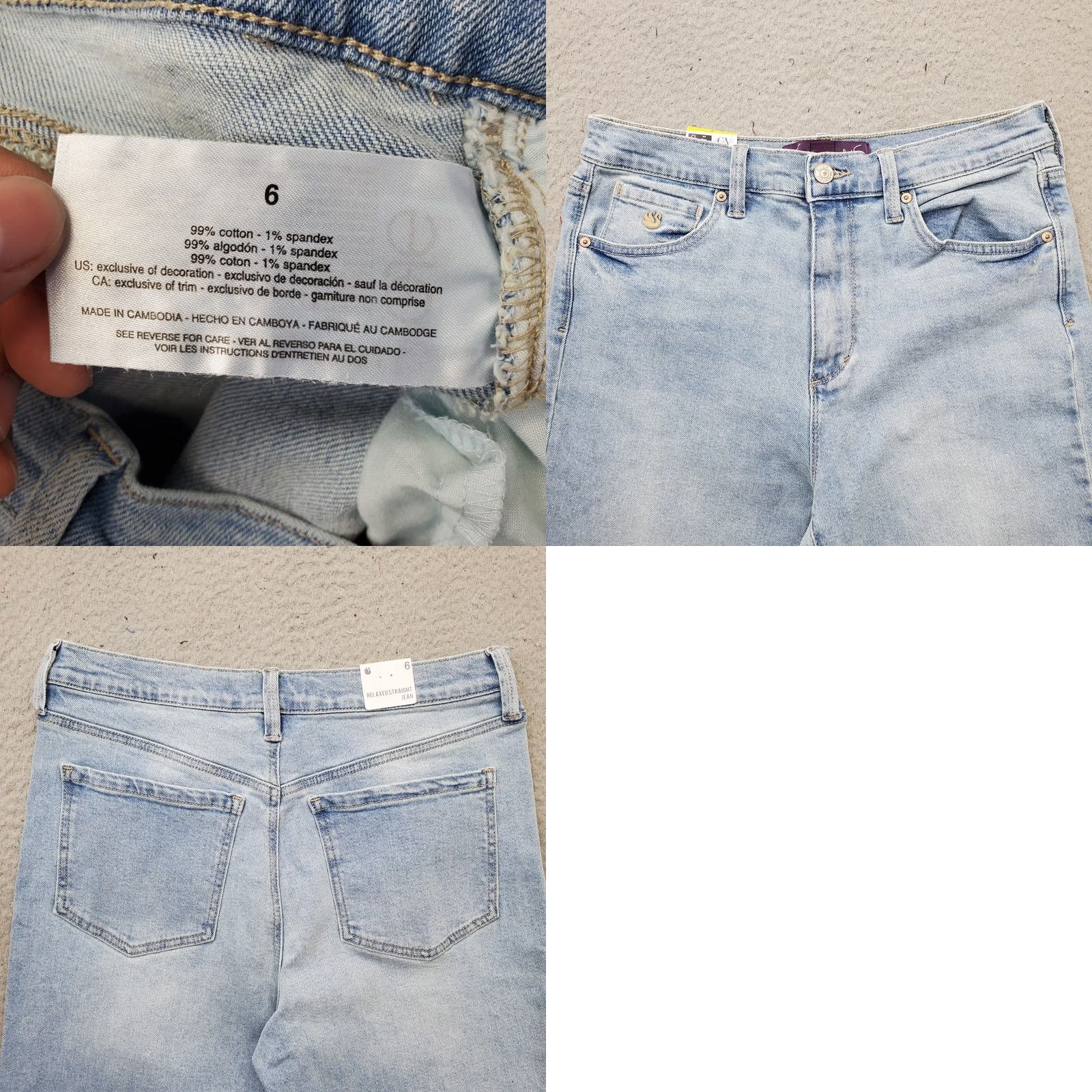 Gloria Vanderbilt Gloria Vanderbilt Jeans Womens 6 Blue Denim Stretch Relaxed Fit Straight Leg Size 28" / US 6 / IT 42 - 8 Thumbnail