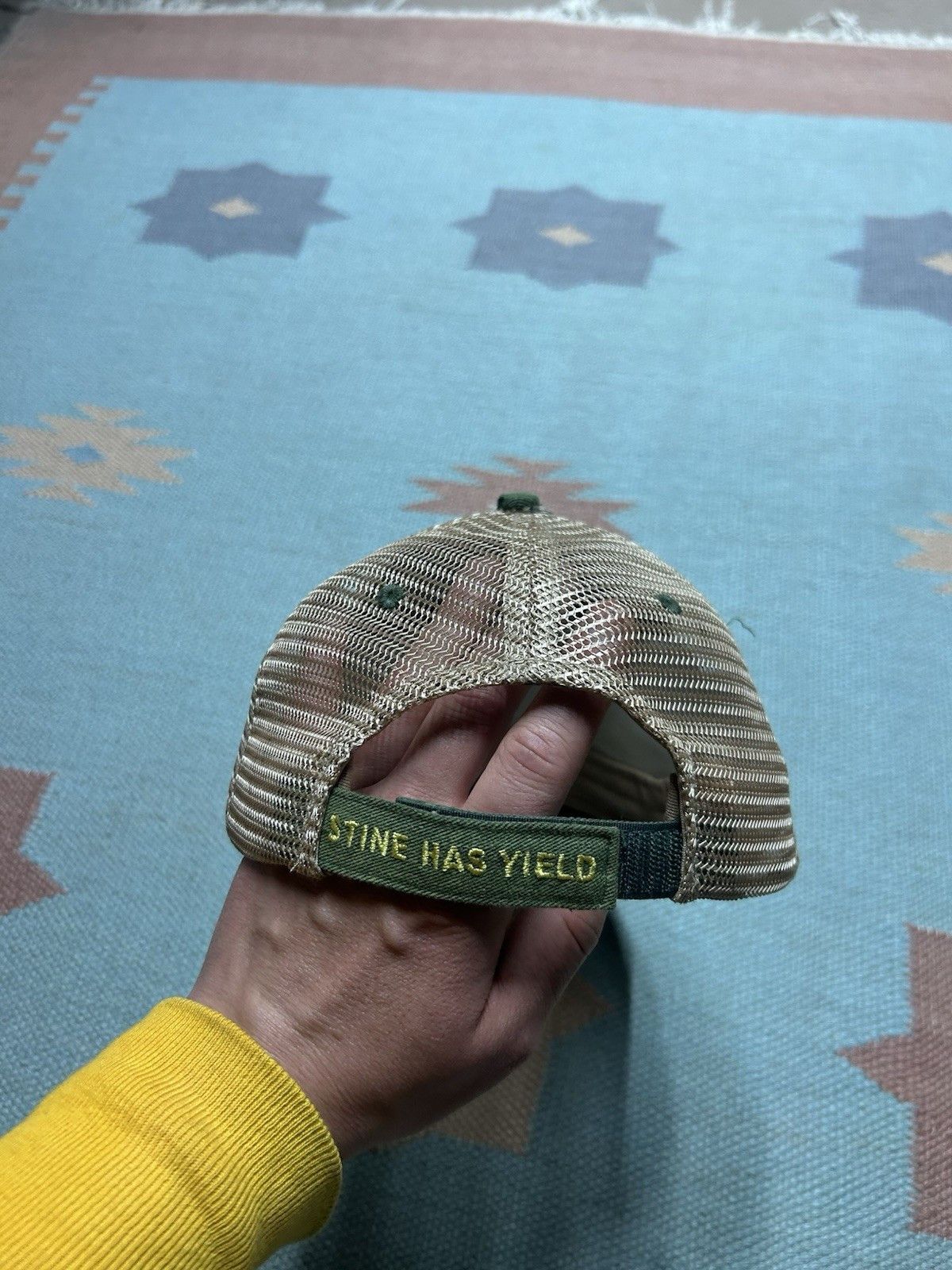 Vintage Stine strapback hat trucker distressed green seed farm NOS Size ONE SIZE - 5 Thumbnail