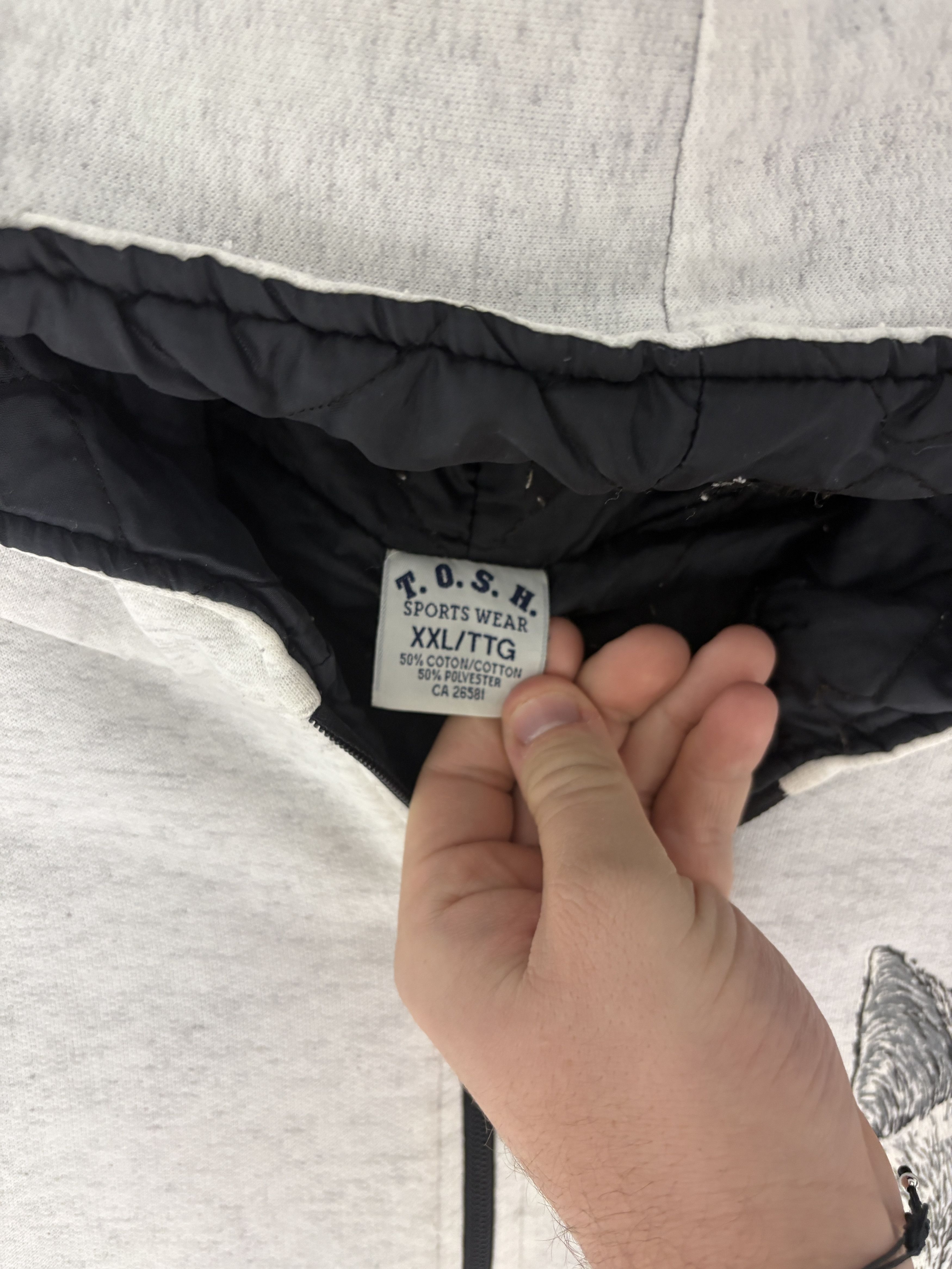 Vintage Canadian WIlderness White Wolf Vintage Grey Hoodie Size US XXL / EU 58 / 5 - 6 Thumbnail