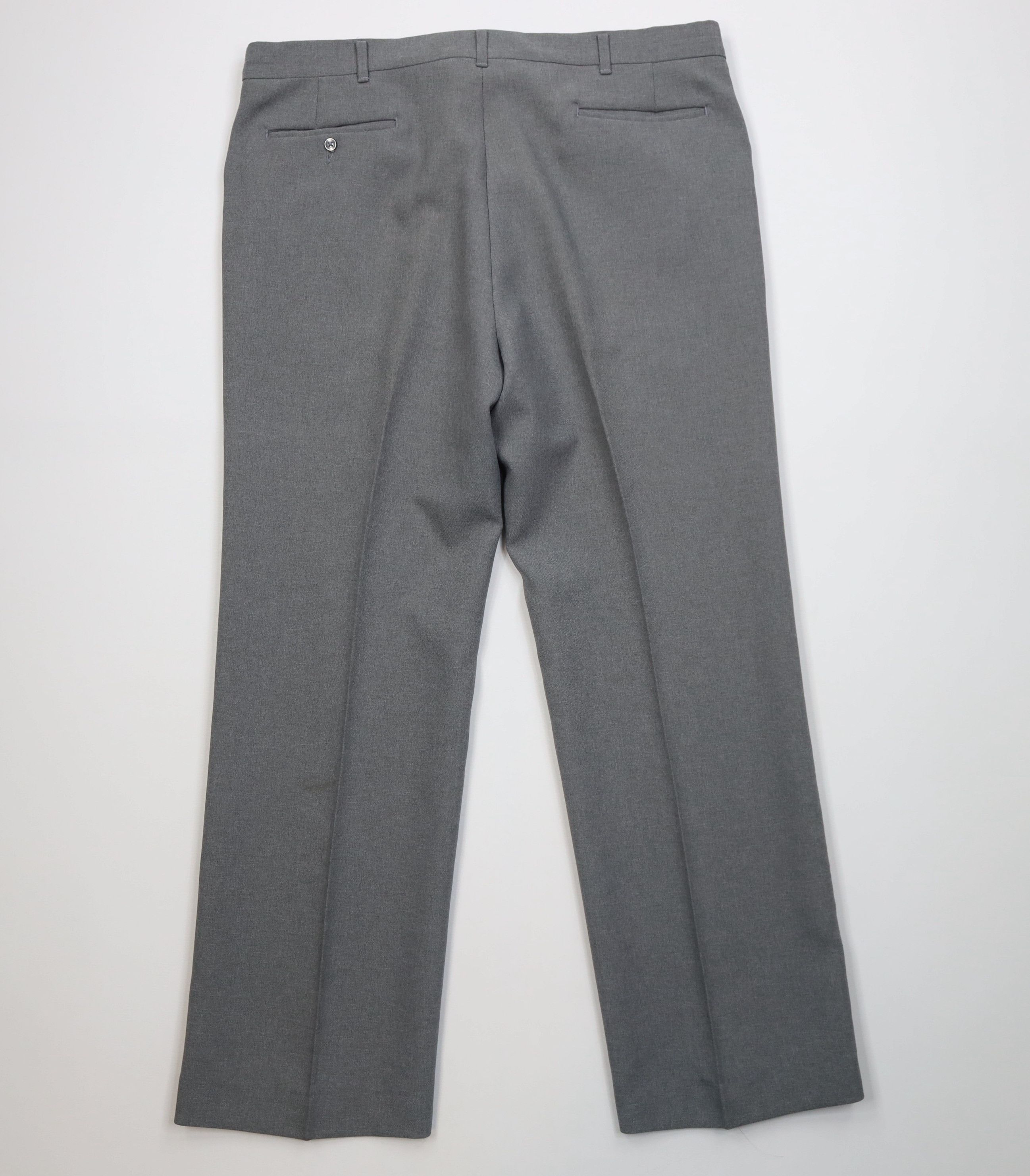 Vintage Vintage 70s Streetwear Flared Wide Leg Chino Pants Gray USA Size US 38 / EU 54 - 9 Thumbnail