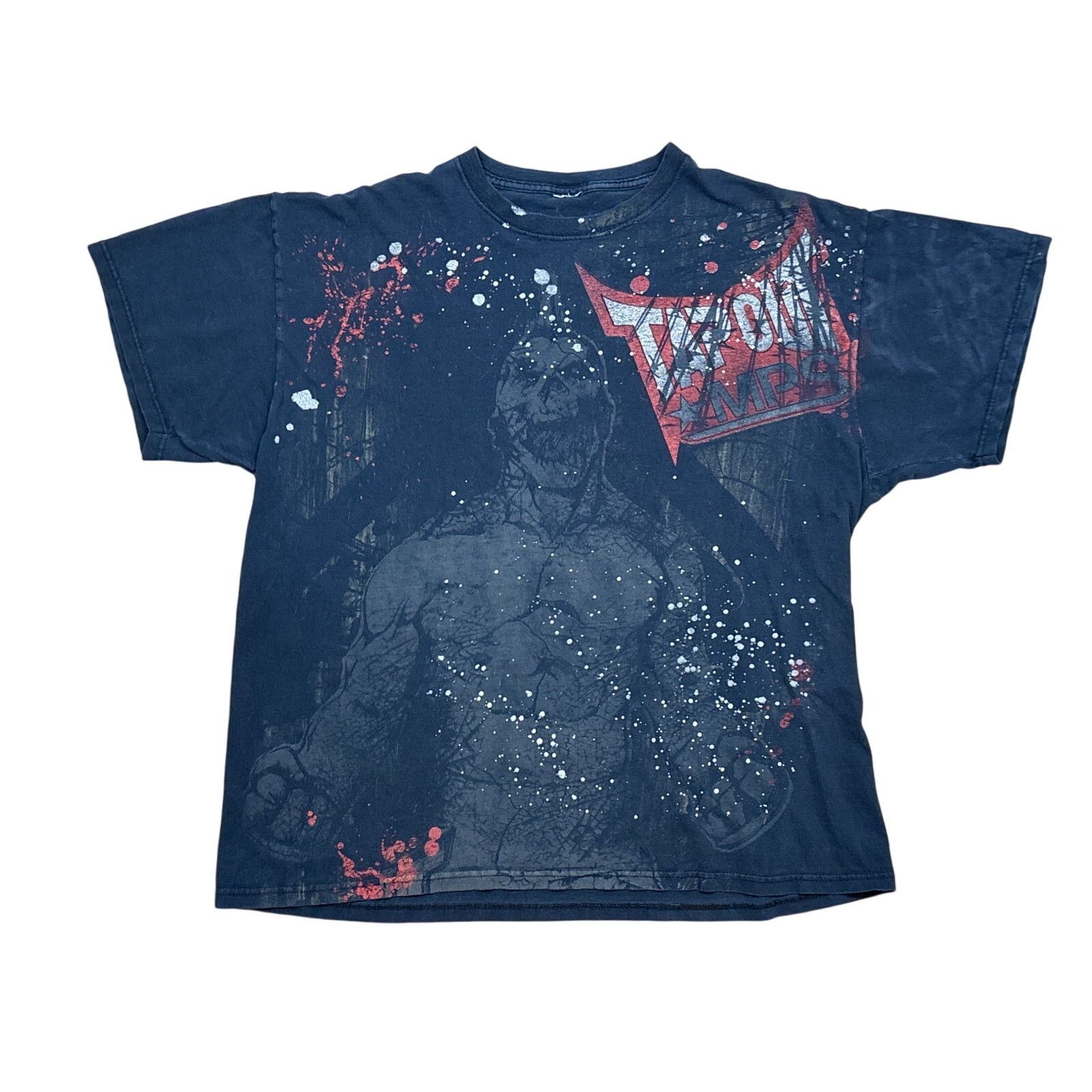 Tapout Y2K Tapout MPS Skeleton blood splatter AOP Black T Shirt Size US L / EU 52-54 / 3 - 1 Thumbnail
