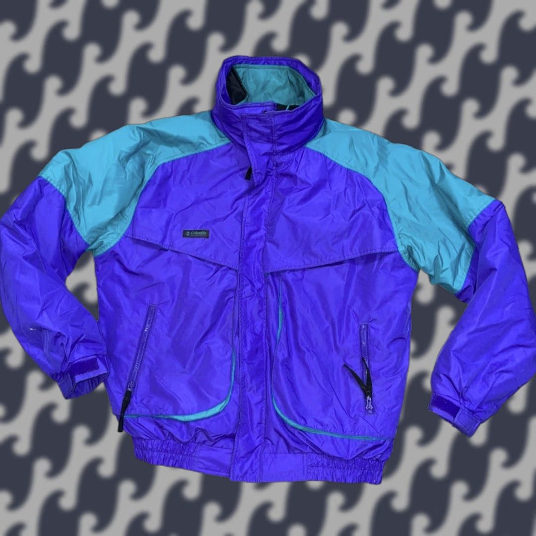Vintage VINTAGE Columbia Powder Keg 3-in-1 Jacket Hooded Reversible L Men's L Purple Green Ski Snow Coat Size US L / EU 52-54 / 3 - 1 Thumbnail