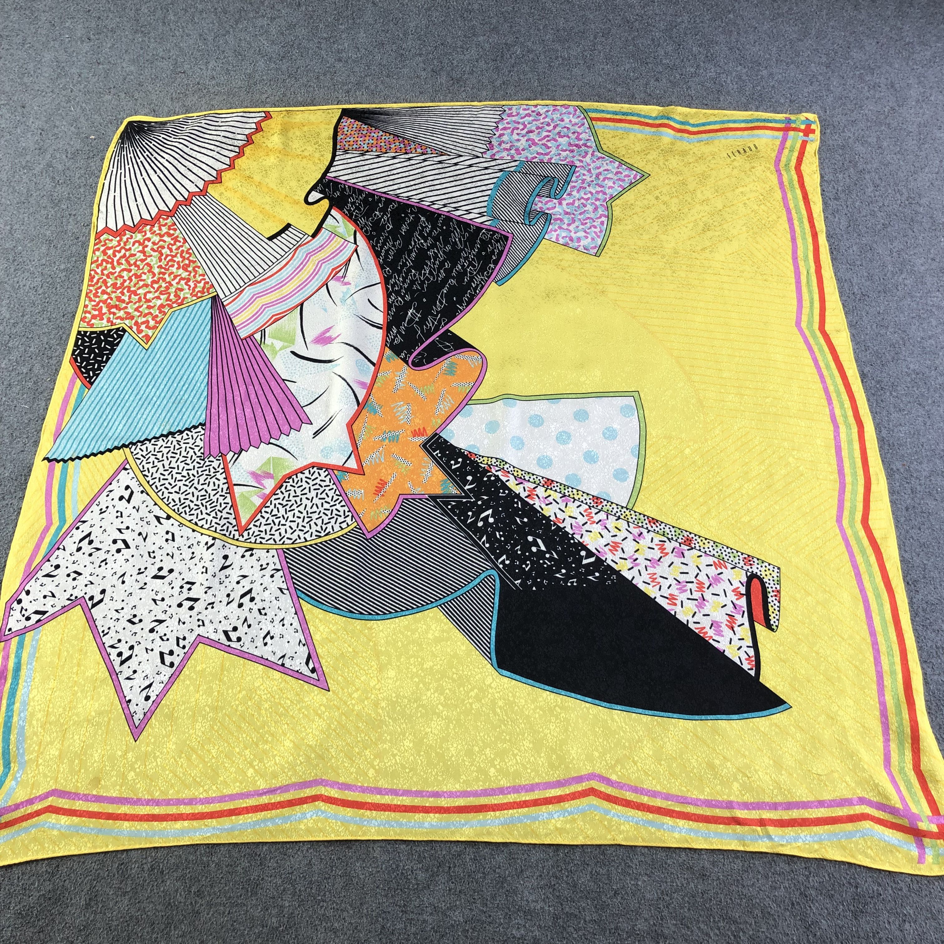 Louis Feraud Luxury Silk Scarf M966