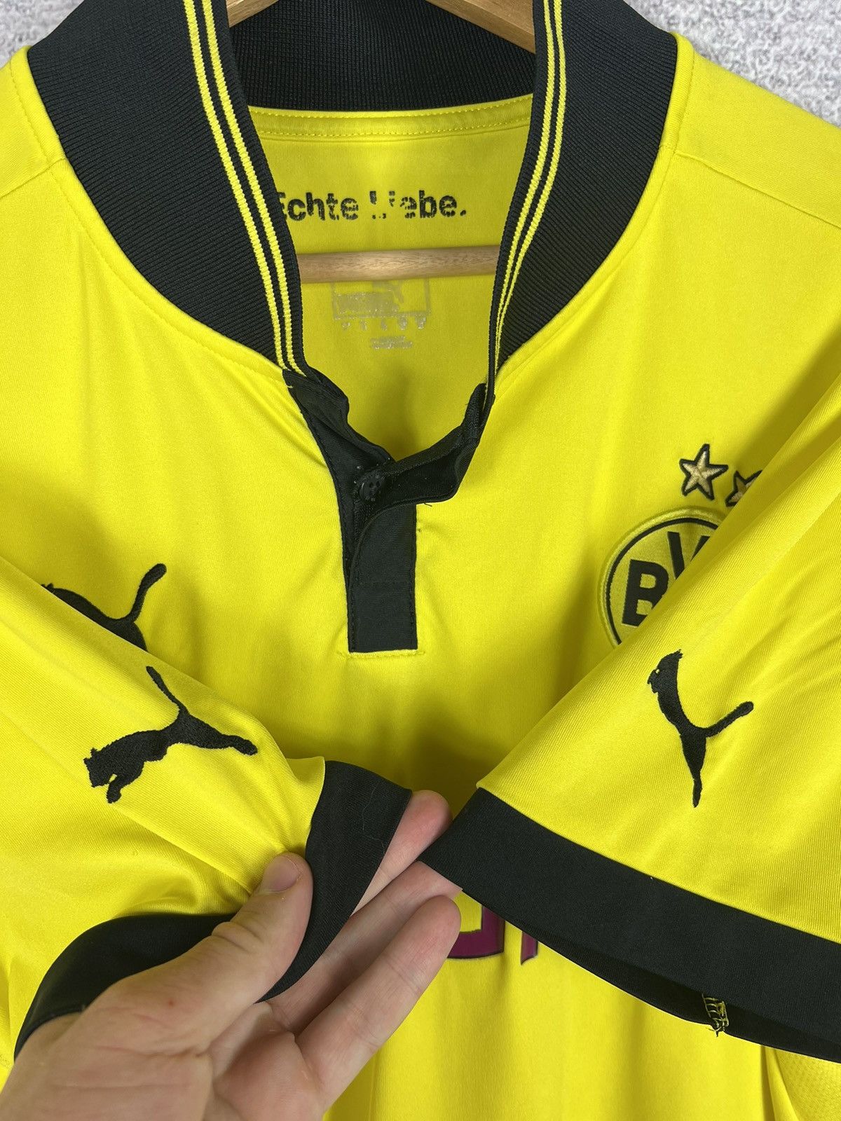 Puma Vintage Borussia Dortmund Puma 2012 Home Soccer Jersey Shirt Size US XL / EU 56 / 4 - 8 Thumbnail