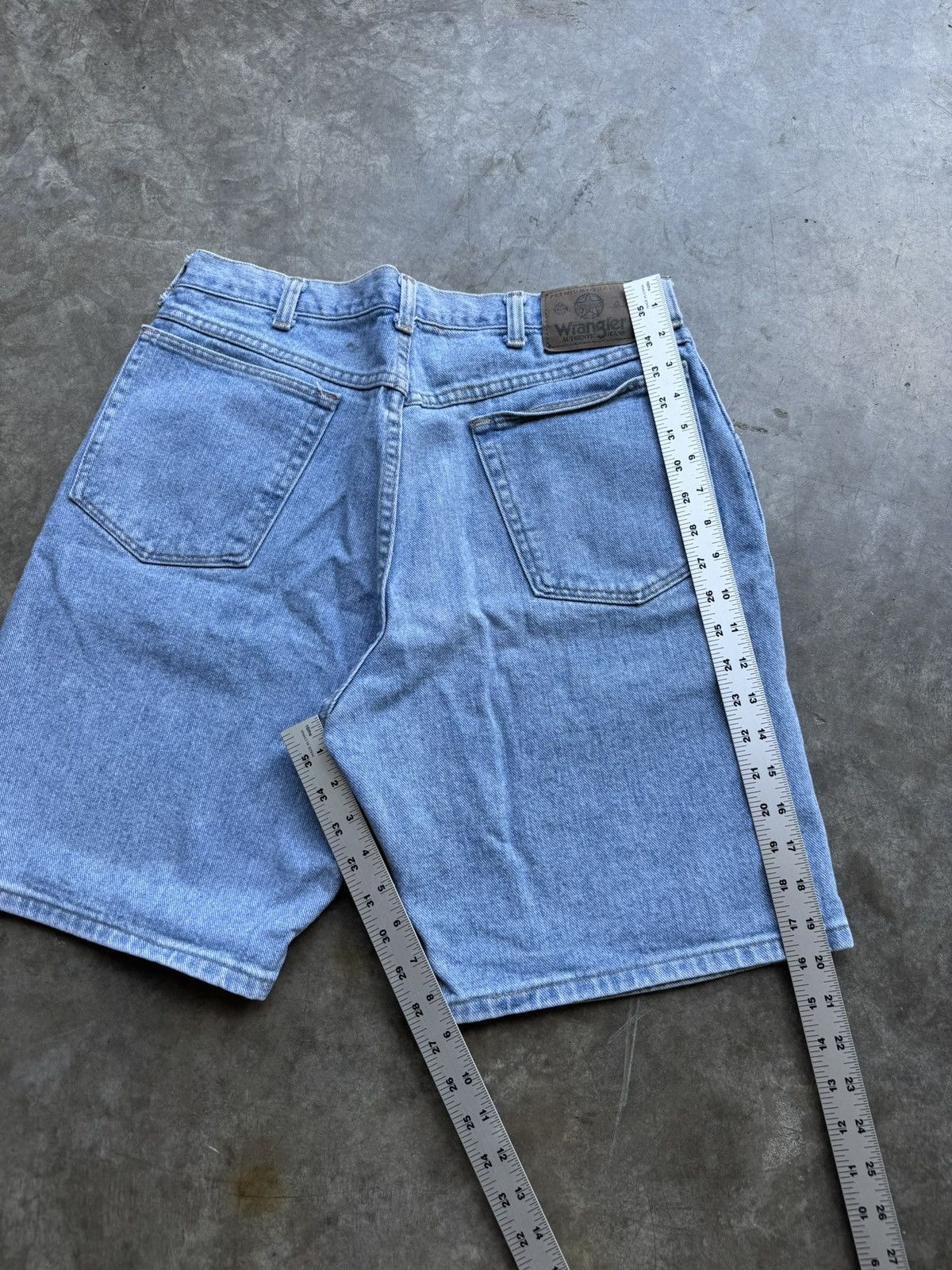Wrangler Vintage 90’s/00’s Wrangler Light Denim Jean Shorts Size US 32 / EU 48 - 4 Thumbnail