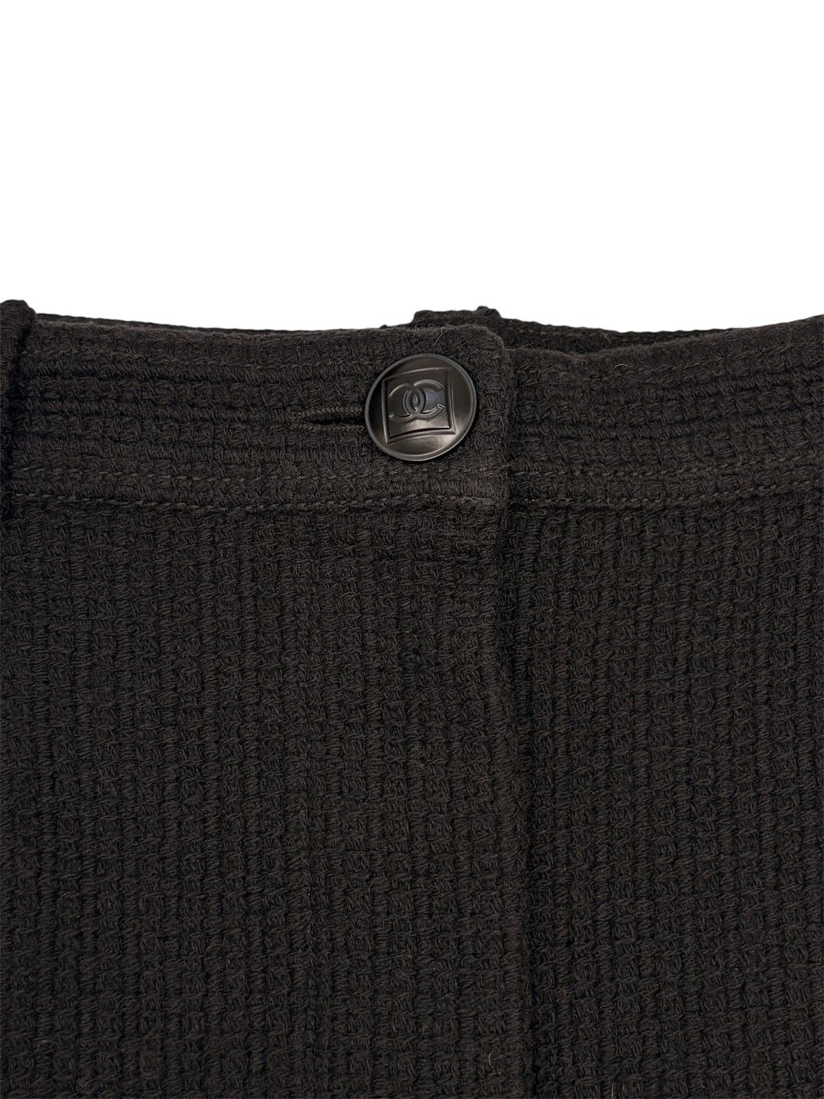 Chanel CHANEL SPORTS LINE 2008 BLACK WOOL TWEED MINI SKIRT 34 XS Size 25" / US 0 / IT 36 - 11 Thumbnail