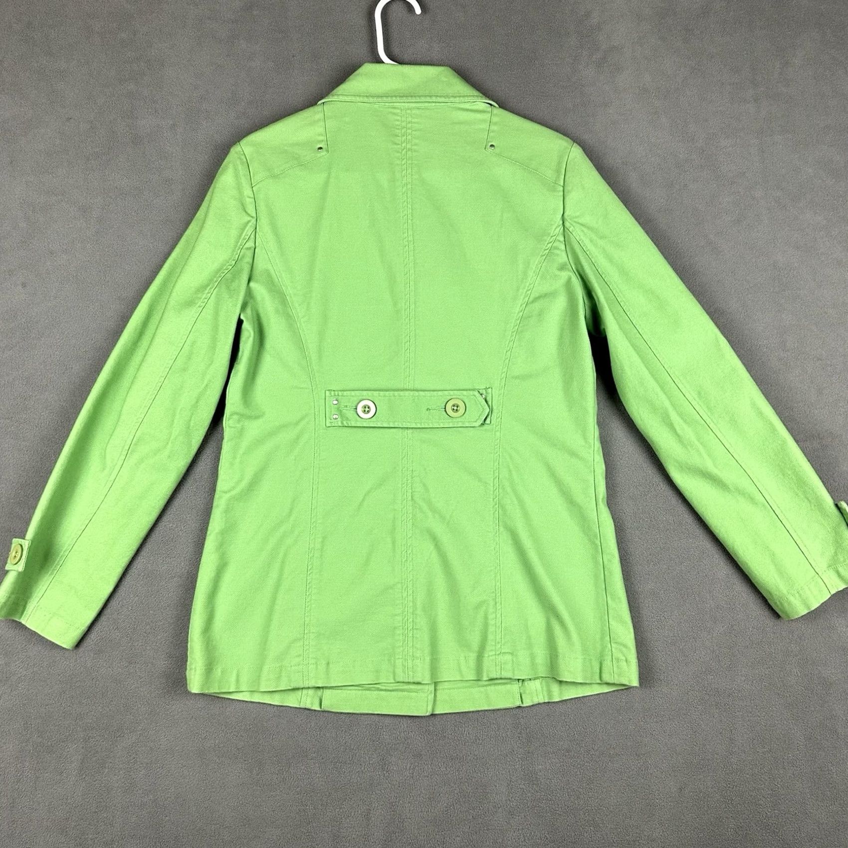 Apple VINTAGE Field Gear Chore Jacket Womens Small Apple Green Twill Button Front Outdoor GUC Size S / US 4 / IT 40 - 2 Thumbnail