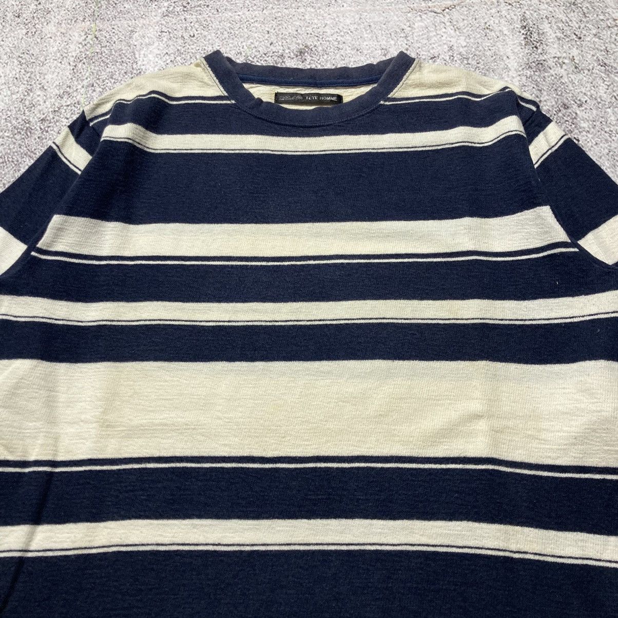 Tete Homme Vintage Tete Homme by Issey Miyake Stripe Longsleve Designer Size US L / EU 52-54 / 3 - 3 Thumbnail