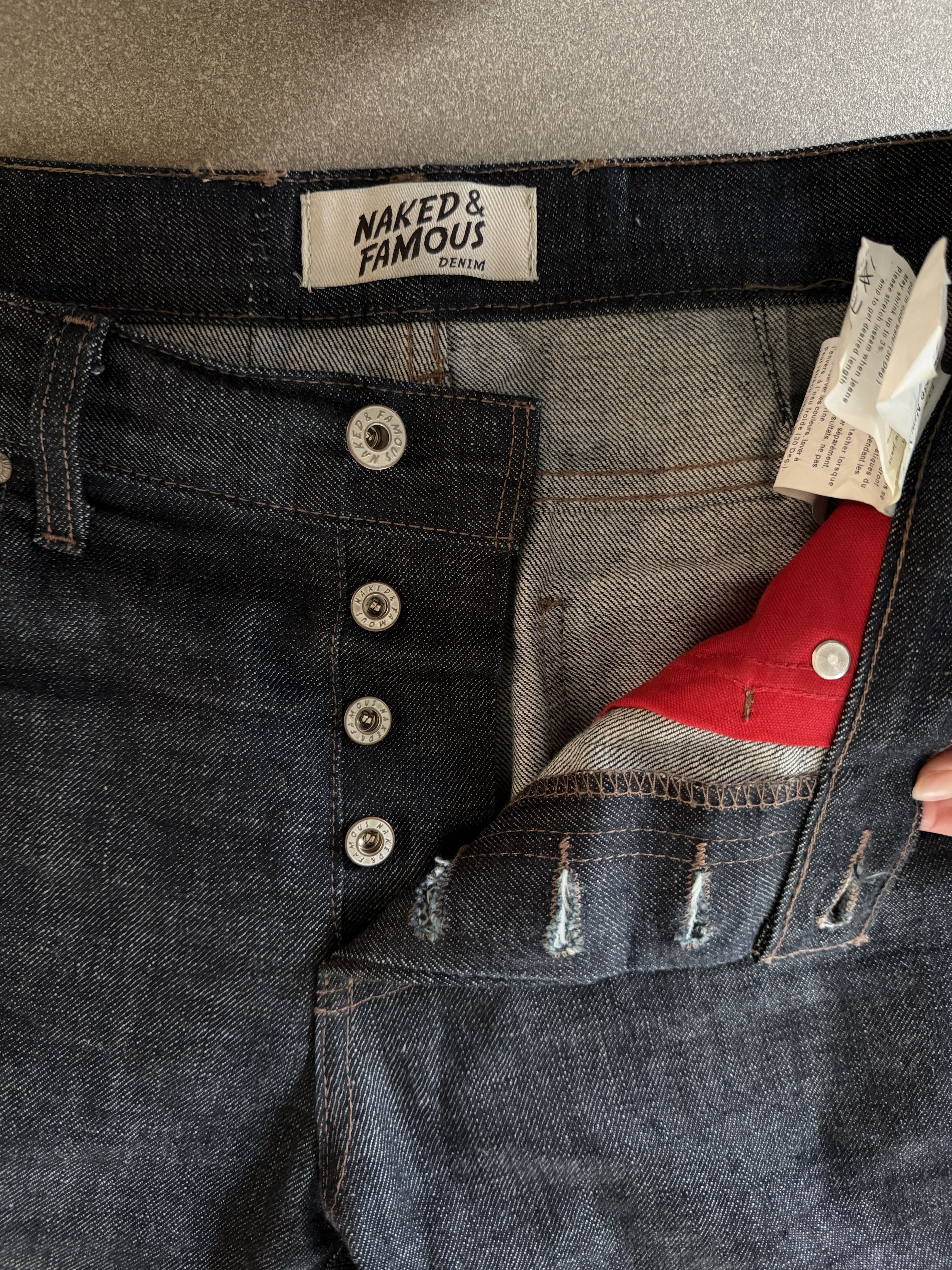 Naked & Famous Naked & Famous Chinese New Year "CNY Pig" Selvedge Size US 31 - 5 Thumbnail