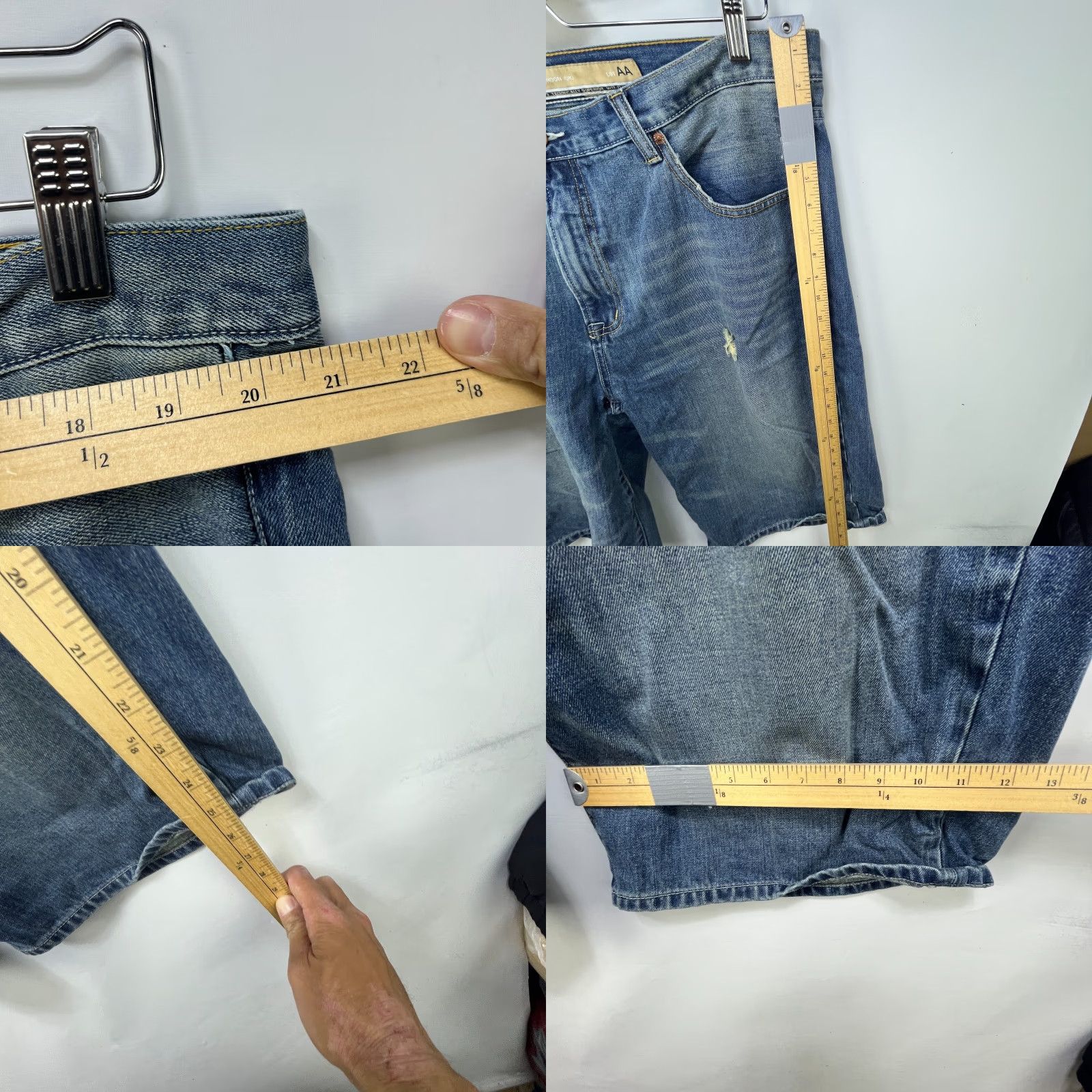Pepe Jeans VINTAGE Pepe Jeans Y2K Baggy Jean Shorts Size 42 Hip Hop / Mens / Regular / Blue / Logo / Embroidered Size US 42 / EU 58 - 8 Thumbnail
