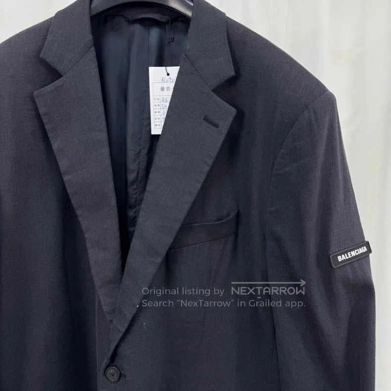Balenciaga Balenciaga Black Wool Blazer Jacket. Size US XL / EU 56 / 4 - 3 Thumbnail