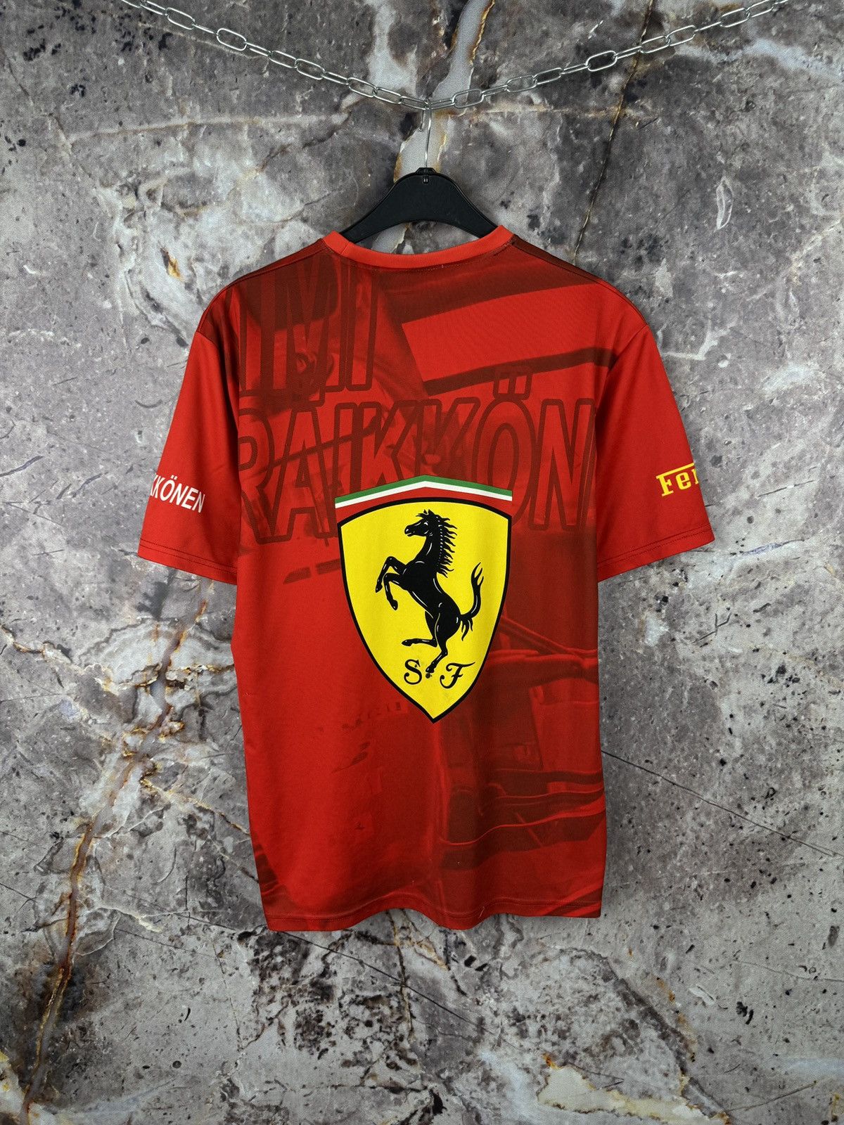 Ferrari Ferrari Kimi Räikkönen Graphic Racing T-Shirt Red Formula 1 Size US XL / EU 56 / 4 - 18 Thumbnail