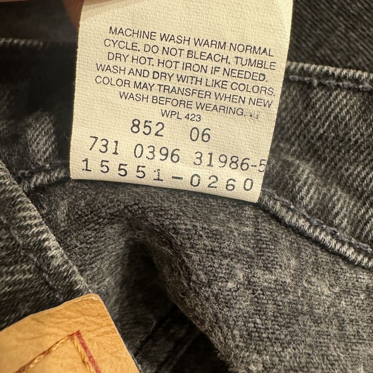 Levi's Levi’s 551 /Black Denim Pants / Made In USA Size US 35 - 6 Thumbnail