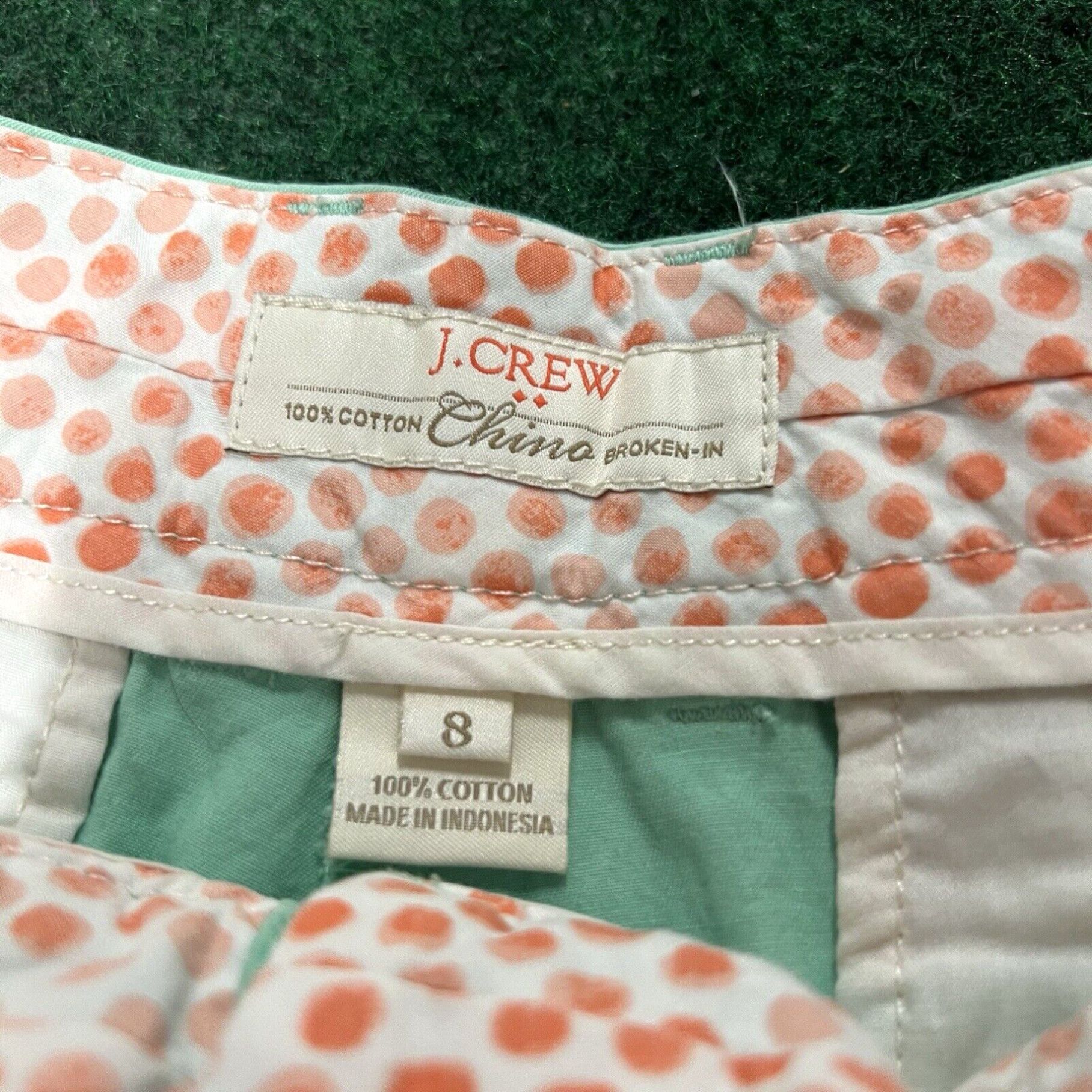 J.Crew J. Crew Shorts Womens Size 8 Chino Green Mid Rise Twill 4.5" Inseam City Fit Size 30" / US 8 / IT 44 - 4 Thumbnail