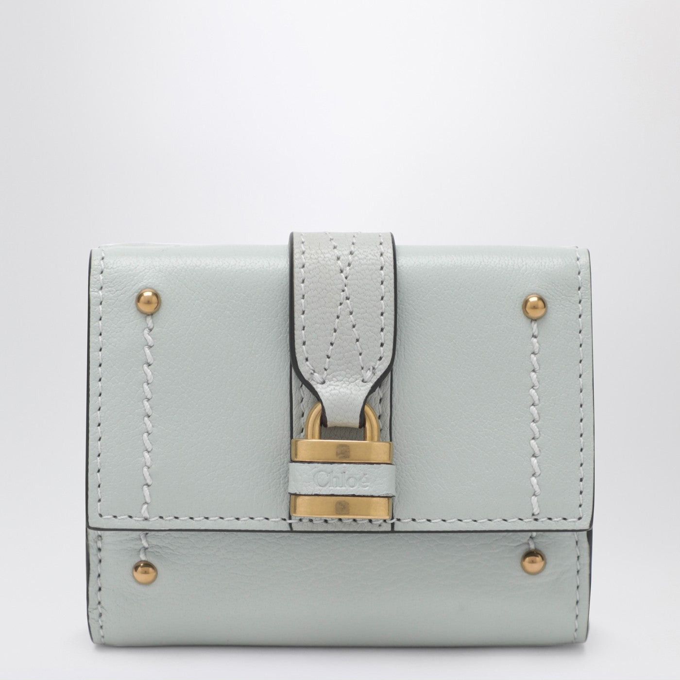 Chloe Chloe Paddington Mini Trifold Wallet In Aqua Blue Leather Size ONE SIZE - 1 Thumbnail