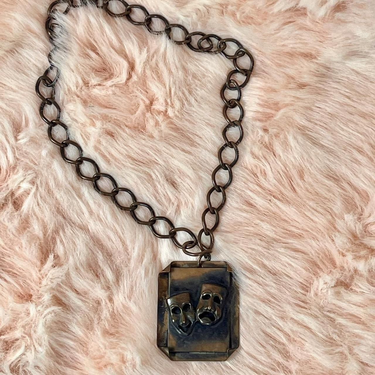 Handmade Late mid century vintage punk drama copper chain choker Size ONE SIZE - 2 Thumbnail