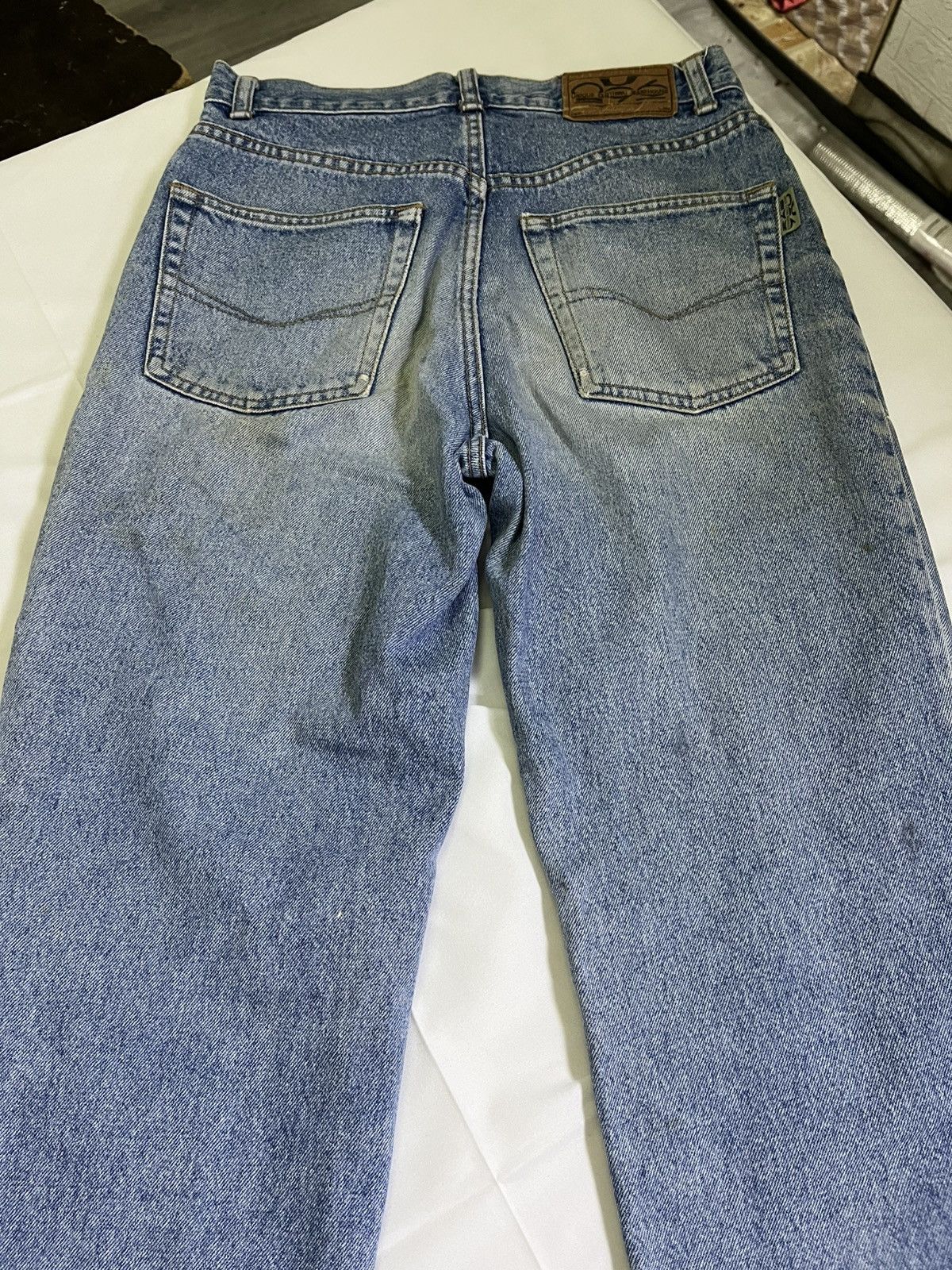 Japanese Brand UNIQUE WAREHOUSE CLOTHING PAINT SPLATTER JEANS Size US 30 / EU 46 - 7 Thumbnail