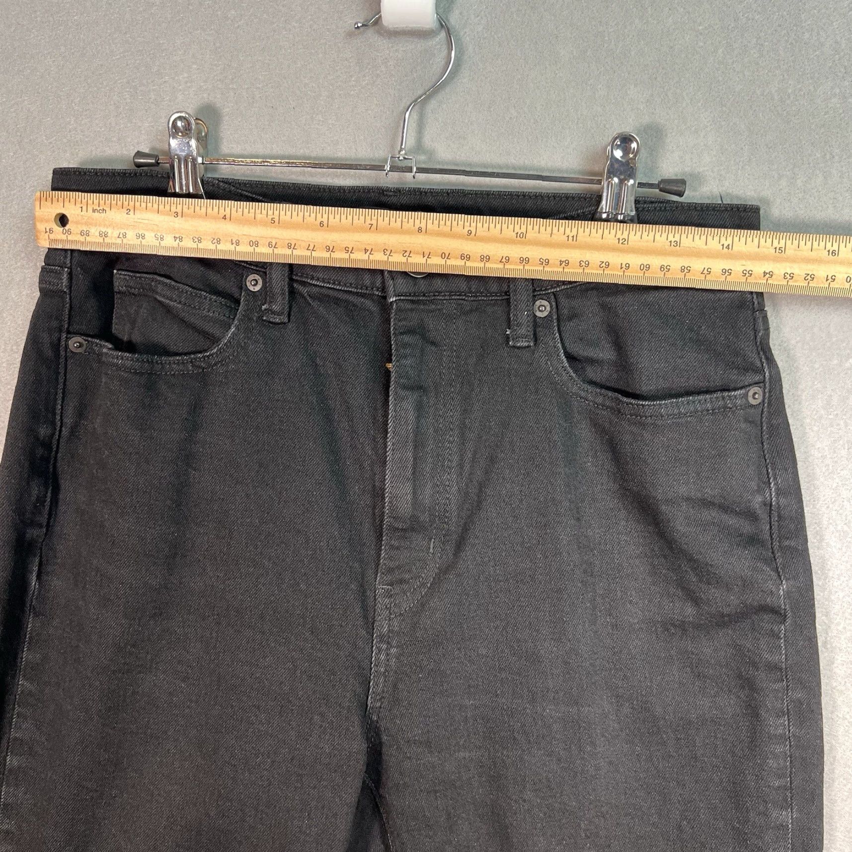 Uniqlo VINTAGE Uniqlo Women's Boots Cut Jeans 28 Black Denim Cotton Blend 90s Retro Size 28" / US 6 / IT 42 - 3 Thumbnail