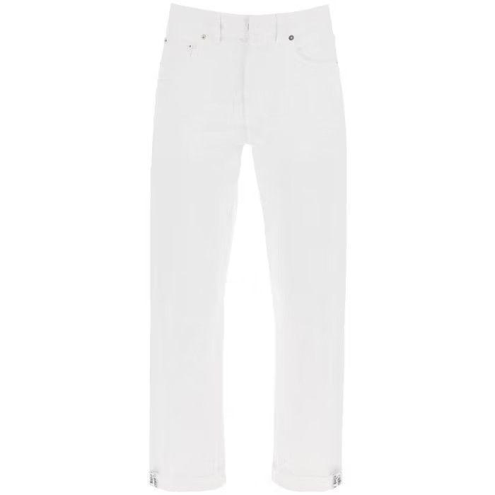 image of Dior O1S22I1N0524 Selvedge Denim Jeans In White, Women's (Size 34)