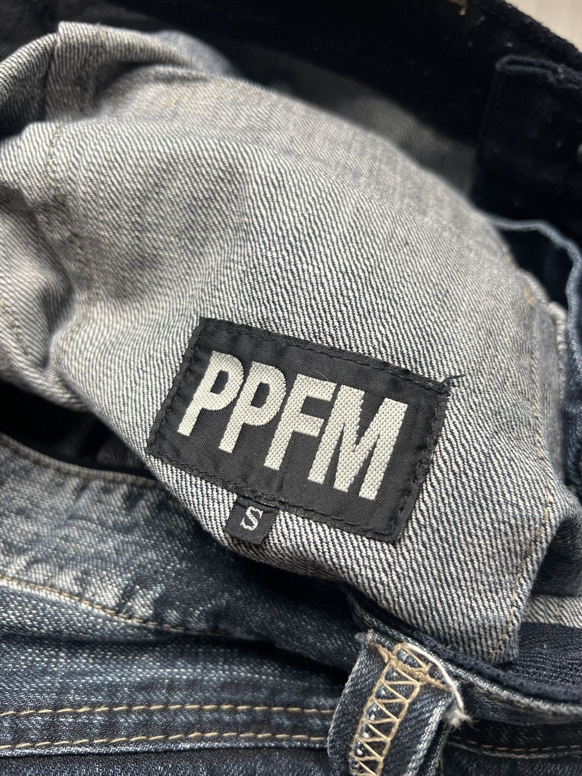 PPFM PPFM Hybrid Zipper Denim Punk Bondage Style Size US 31 - 6 Thumbnail