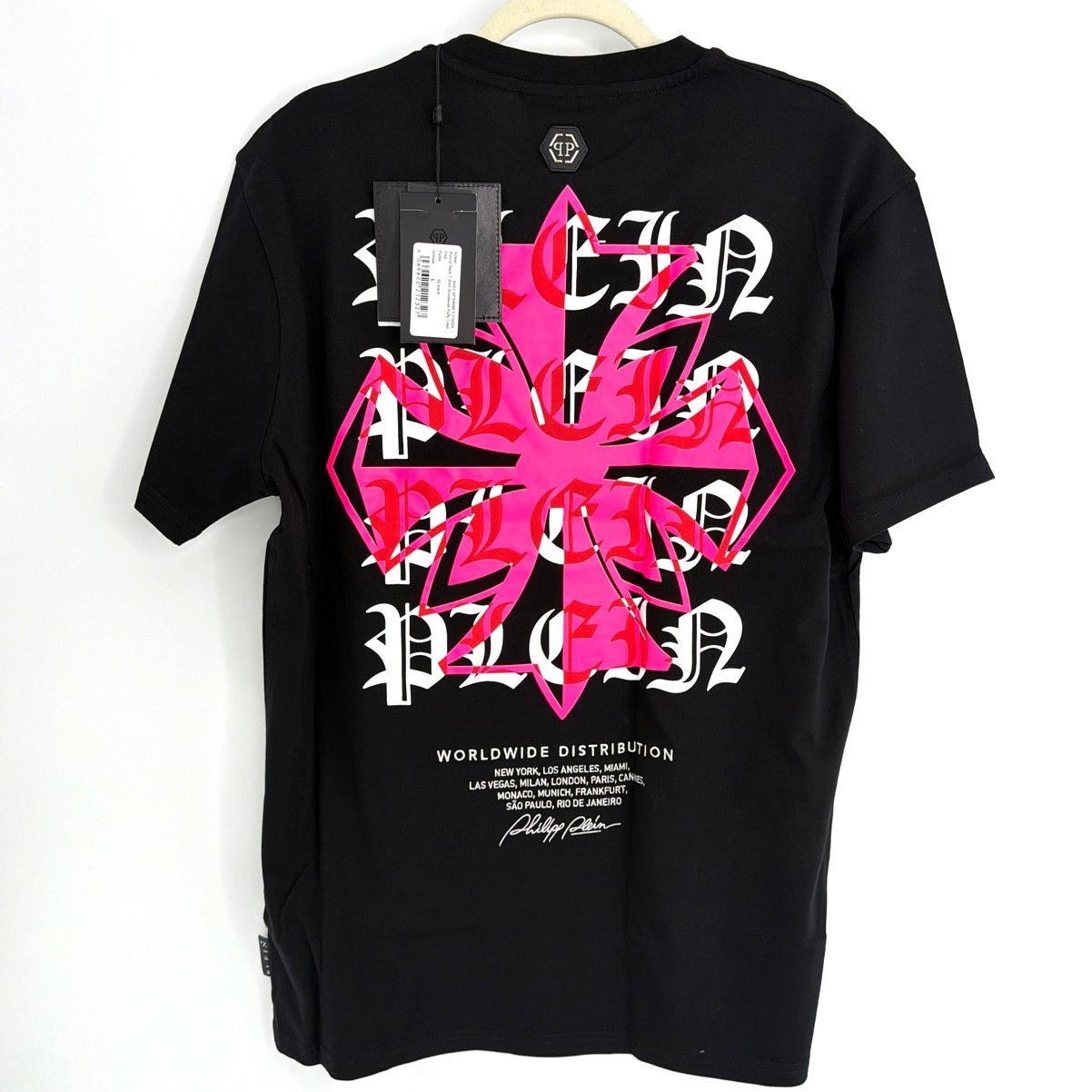 Philipp Plein Philipp Plein Worldwide Puffy Crest Round Neck T-shirt L Size US L / EU 52-54 / 3 - 6 Thumbnail
