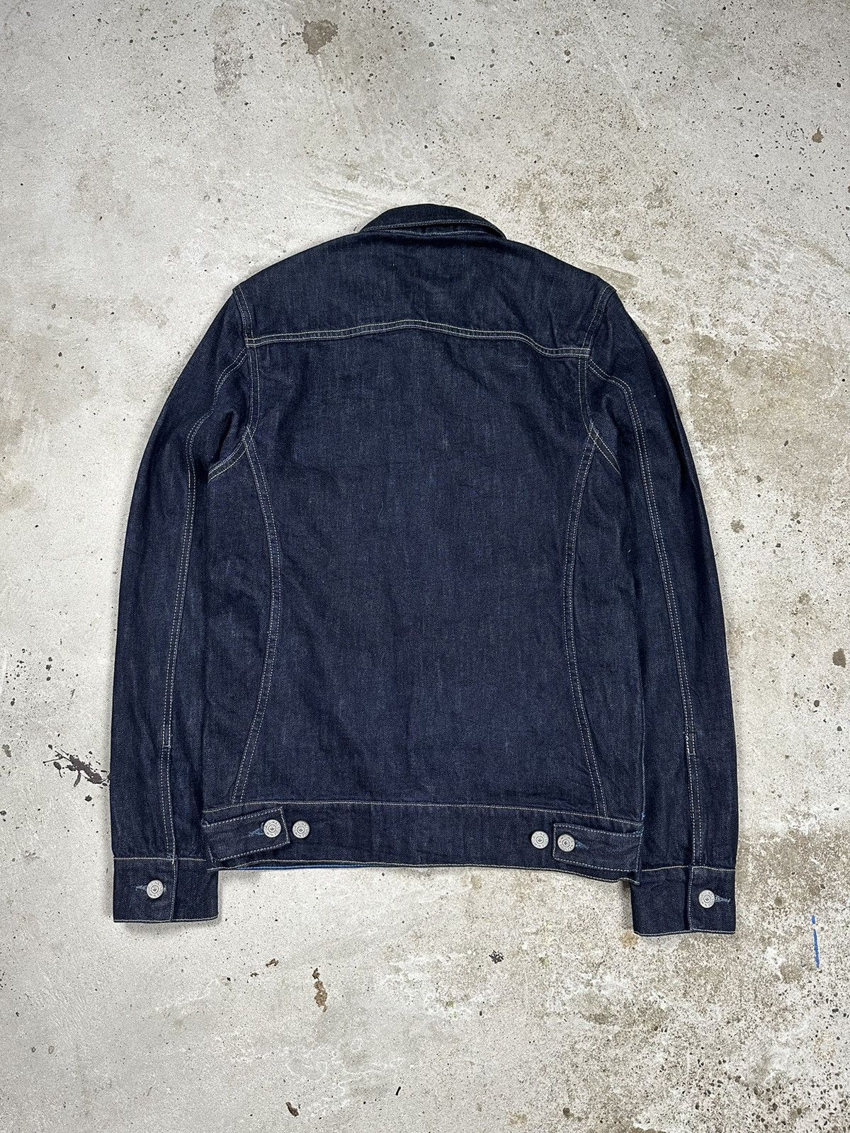 Adidas Vintage Adidas One Pocket Denim Jacket Navy Jeans Size US S / EU 44-46 / 1 - 2 Thumbnail