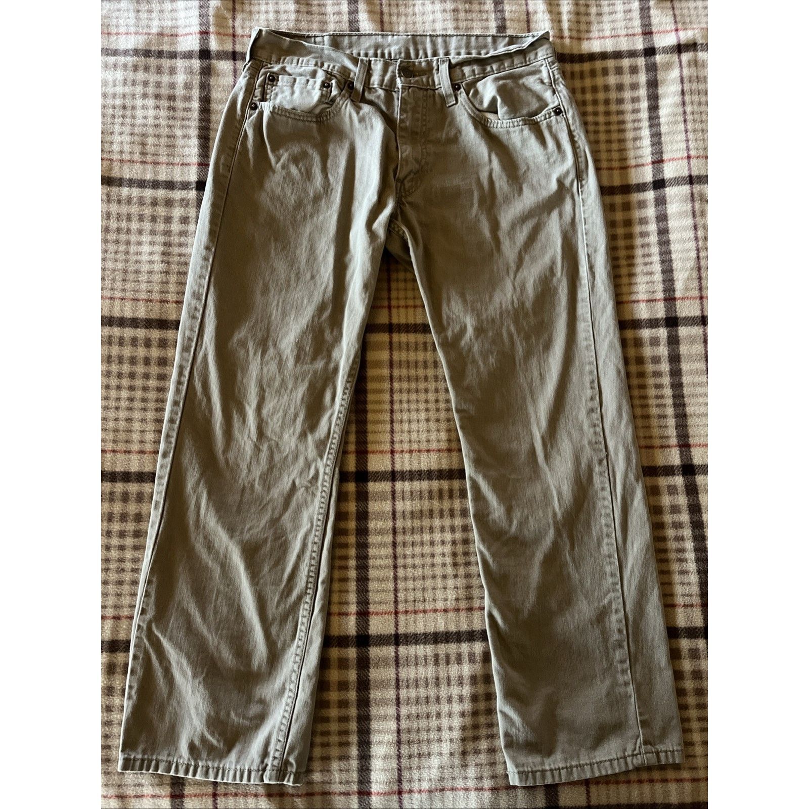 Levi's Levi Men's 559 Relaxed Straight Khaki Pants 32x29 White Tab Size US 32 / EU 48 - 2 Thumbnail