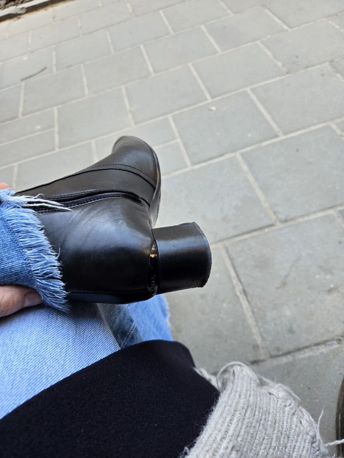 Prada Prada Calzature Donna Black Leather Boots Size 37 City Boots Size US 7.5 / IT 37.5 - 12 Thumbnail