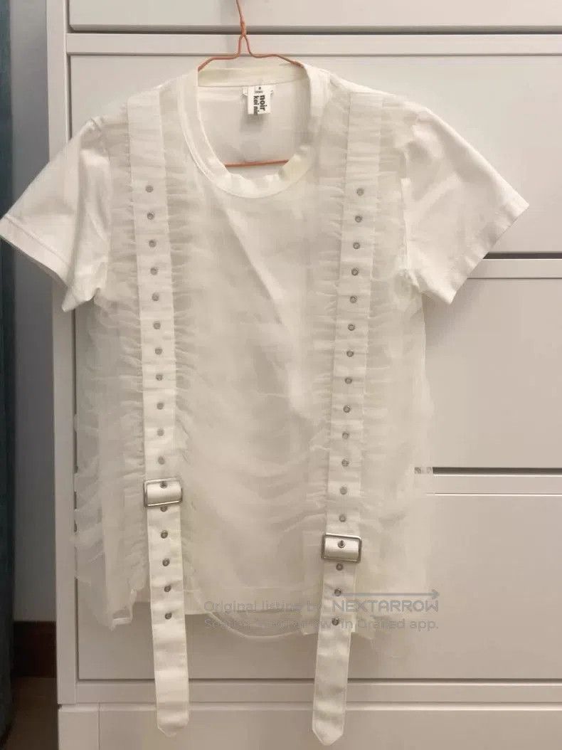 Comme des Garcons CDG Noir Mesh Strap Short Sleeve T. Size US S / EU 44-46 / 1 - 1 Thumbnail
