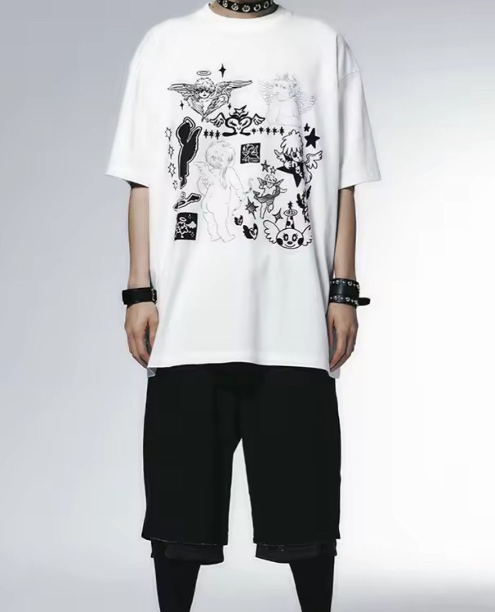 Other Streetwear Y2K Korean Angel Graphic Good Print T-Shirt Size US S / EU 44-46 / 1 - 3 Thumbnail