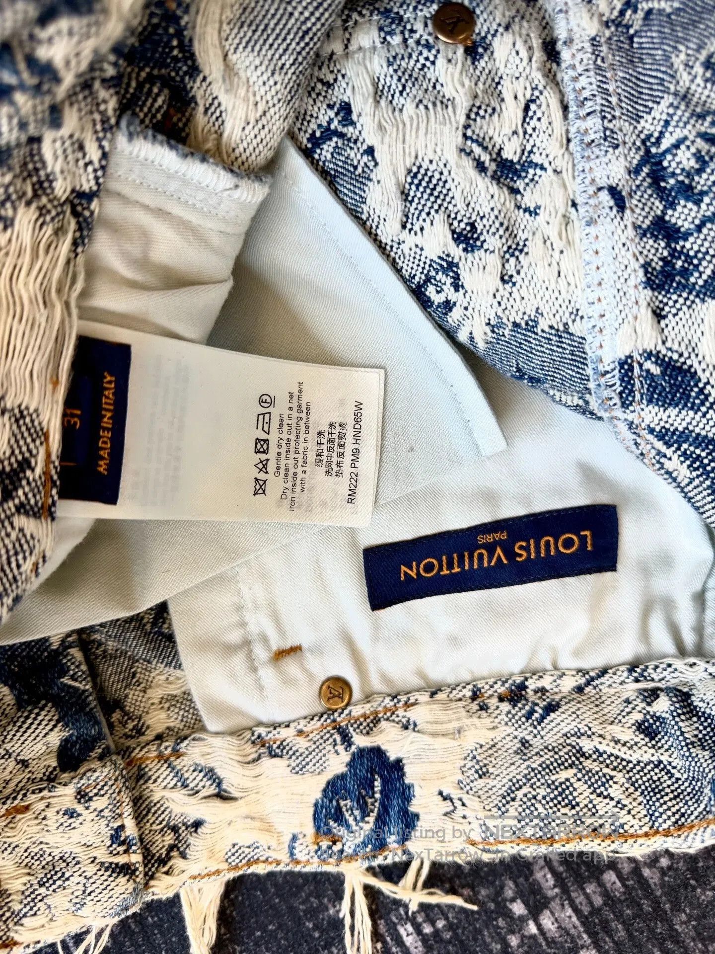 Louis Vuitton louis vuitton floral denim shorts. Size 31" - 4 Thumbnail