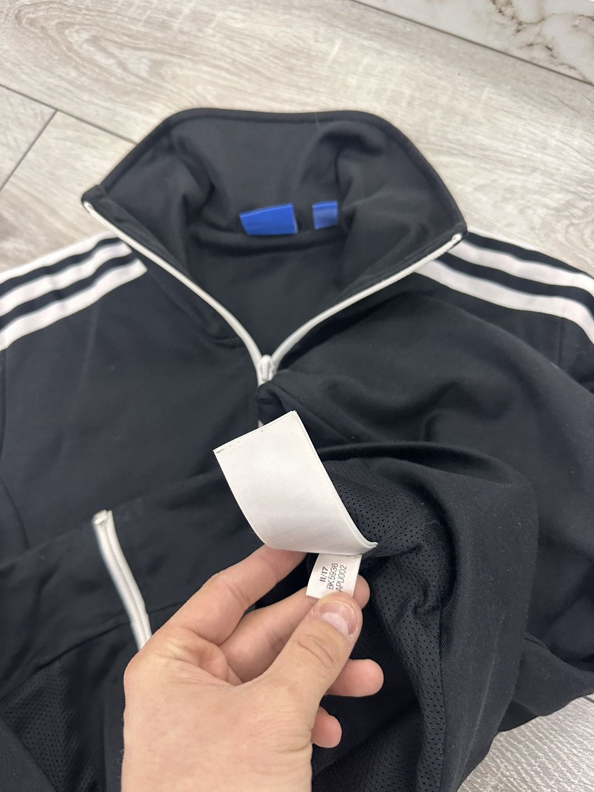 Adidas Adidas Black Stripped Track Jacket Zip Up Size L / US 10 / IT 46 - 6 Thumbnail