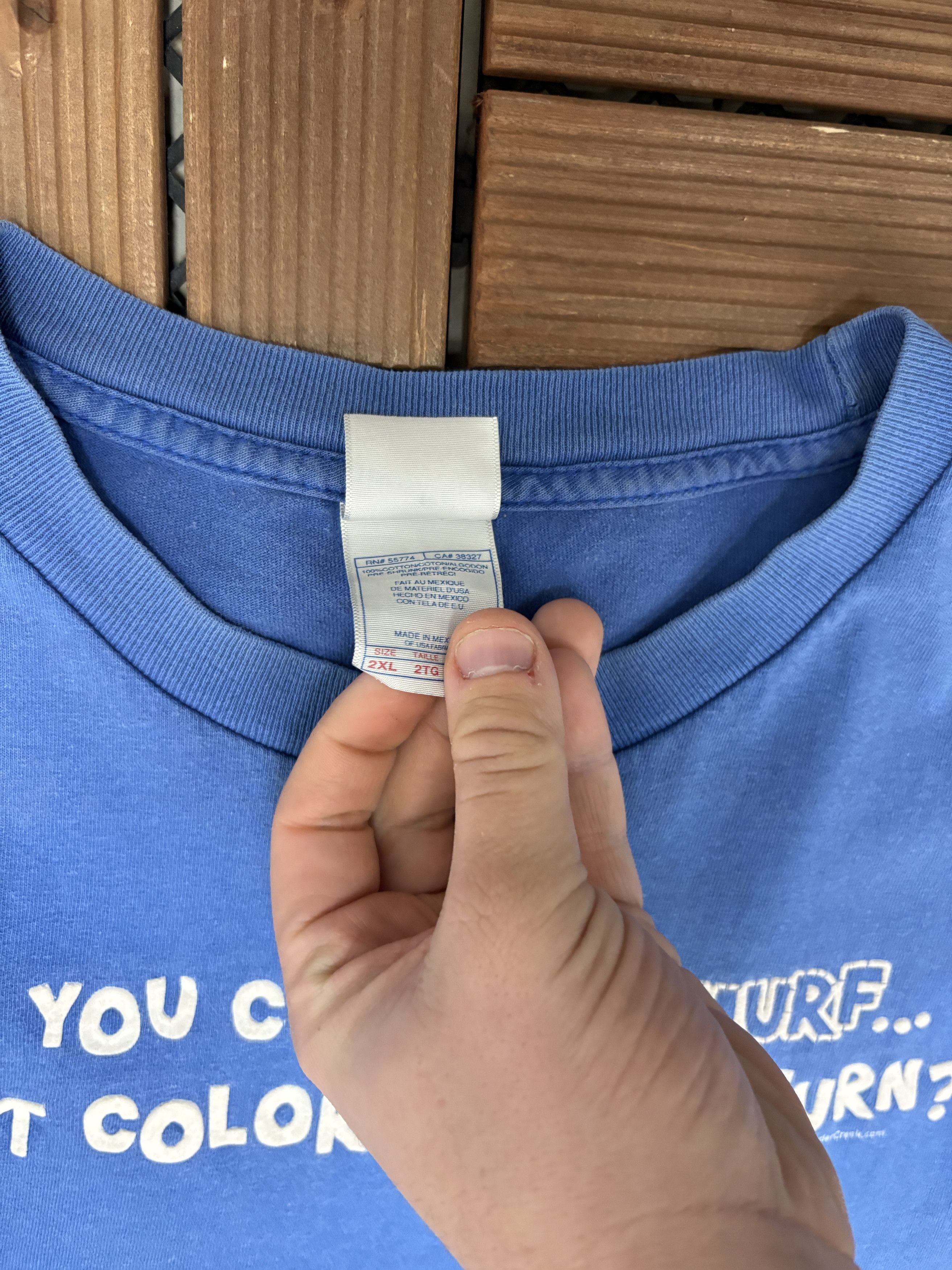 Vintage If You Choke A Smurf Vintage Blue T-Shirt Tee Size US XXL / EU 58 / 5 - 5 Thumbnail