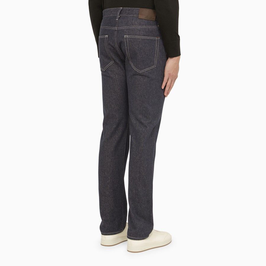 Loro Piana o1d2blof0424 Denim Jeans in Indigo Size US 33 - 4 Thumbnail