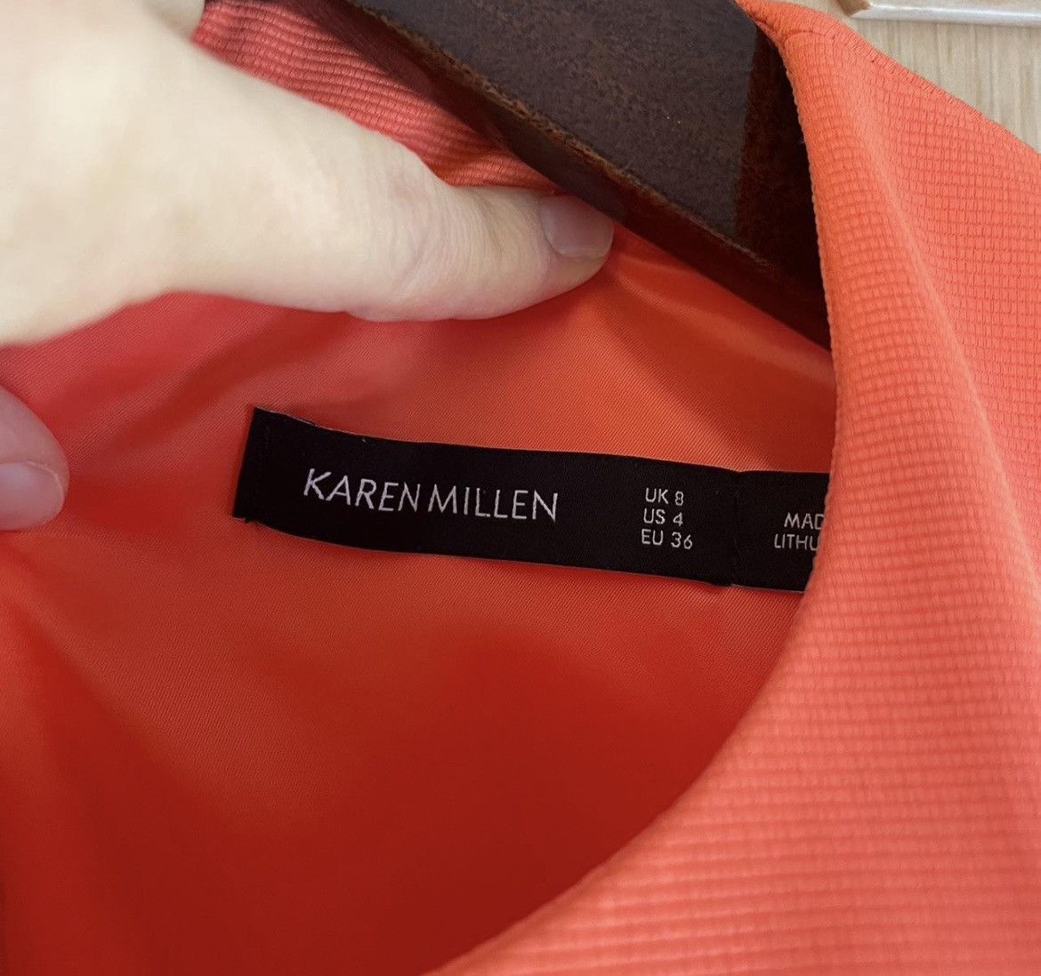 Karen Millen Karen Millen orange midi dress Size S / US 4 / IT 40 - 4 Thumbnail