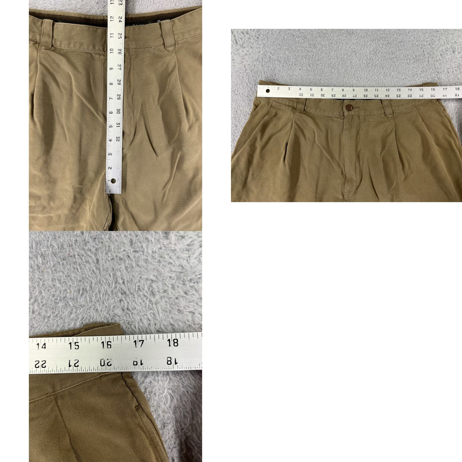 Tommy Bahama Tommy Bahama Shorts Mens 35 Brown Beige Pleated Silk Bermuda Casual Beach Resort Aloha Mens 35 Beige Silk Pleated Shorts Size US 35 - 9 Thumbnail