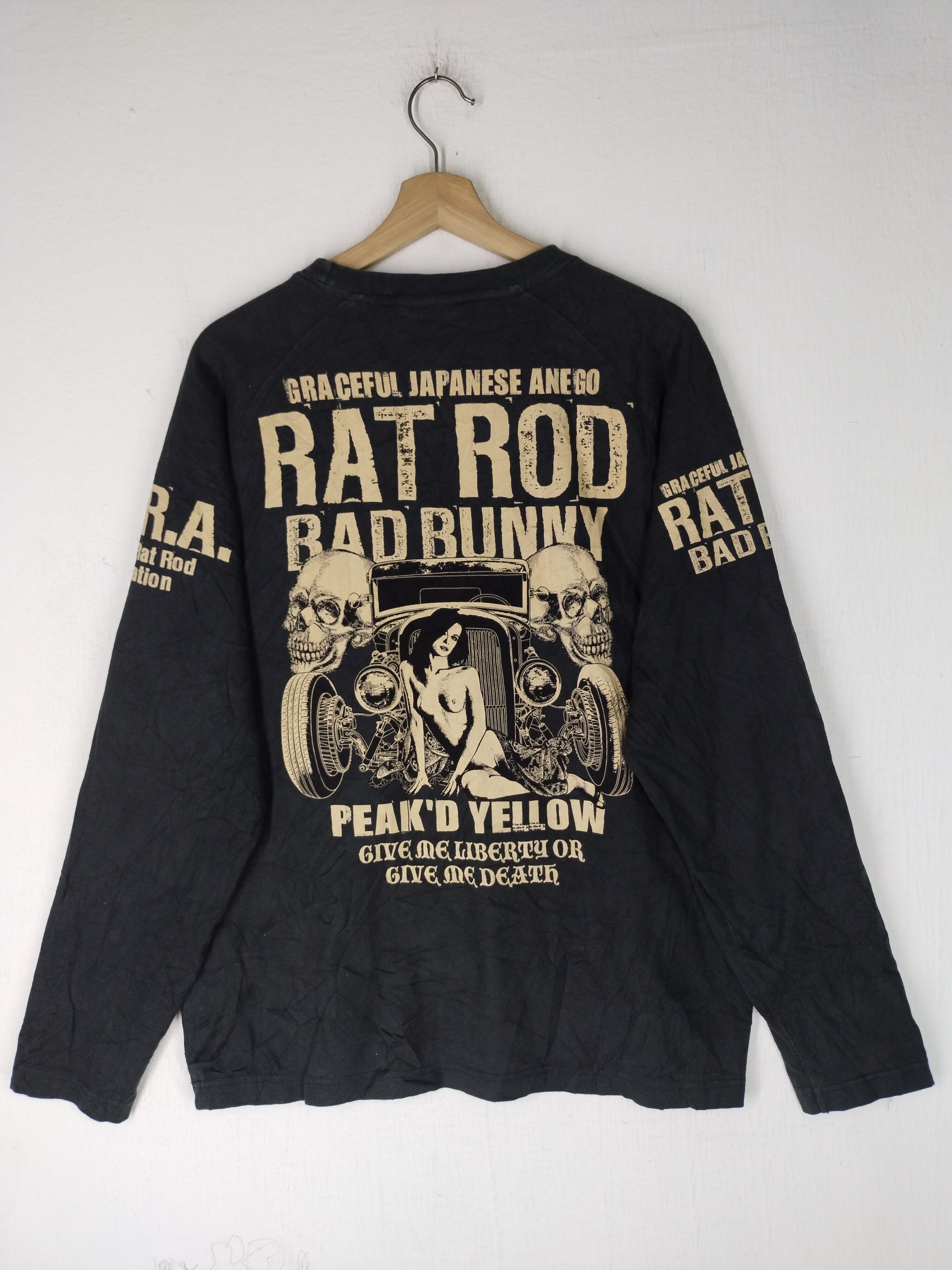 Japanese Brand Ted Company NRRA Peak'D Yellow Long Sleeve Tee Size US M / EU 48-50 / 2 - 1 Thumbnail
