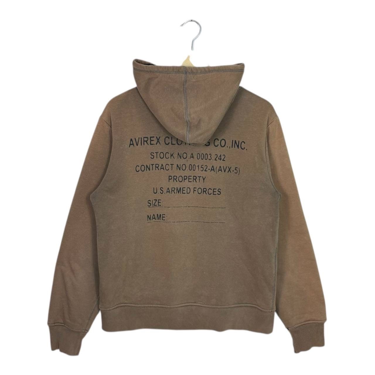 Avirex Vtg 90s Avirex Sherpa Lined Full Zip Hoodie Y2K Streetwear Size US XL / EU 56 / 4 - 2 Thumbnail
