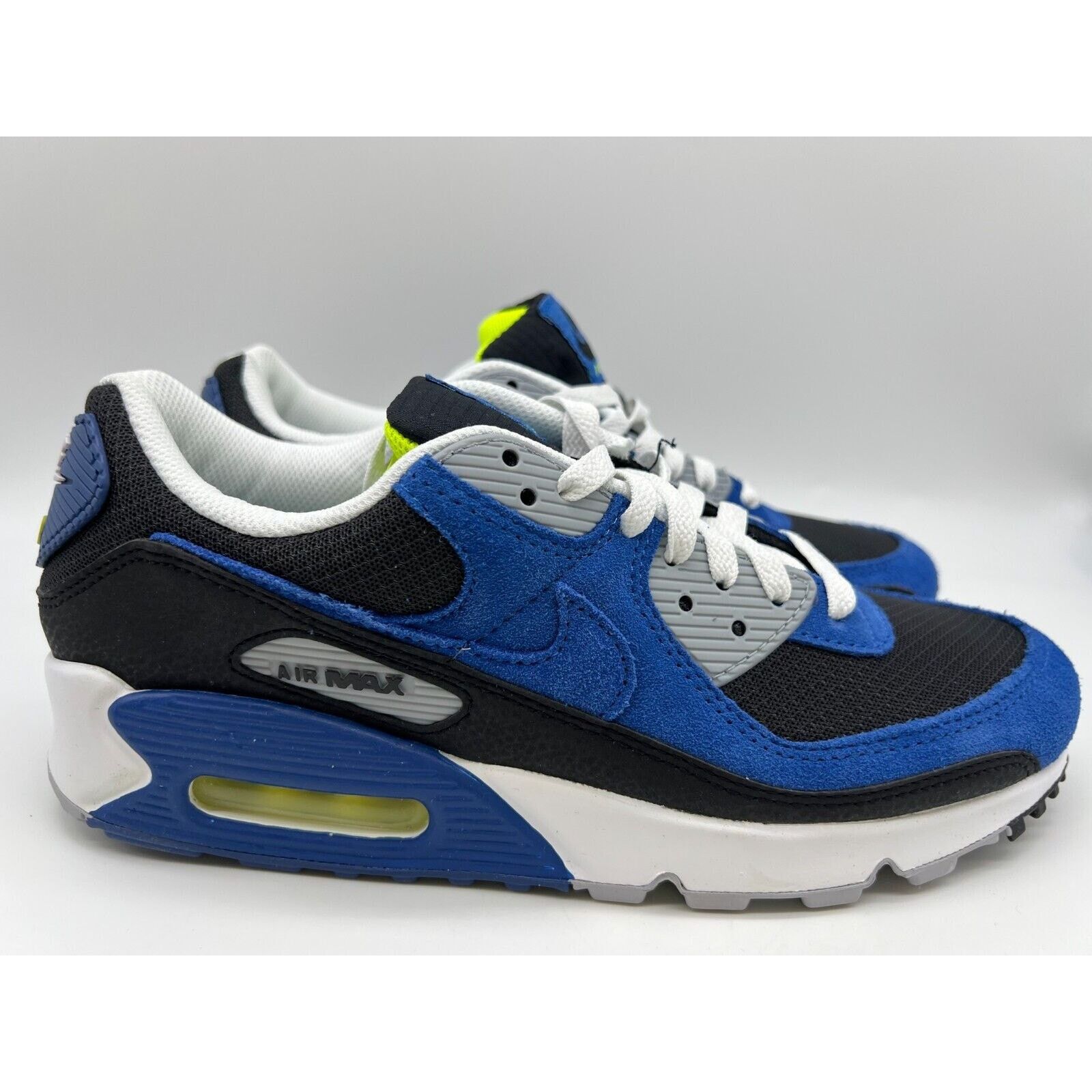 Nike Air Max outlet 90 ‘Atlantic Volt’- Black Blue Sneakers DM0029-001 - Men's Size 8