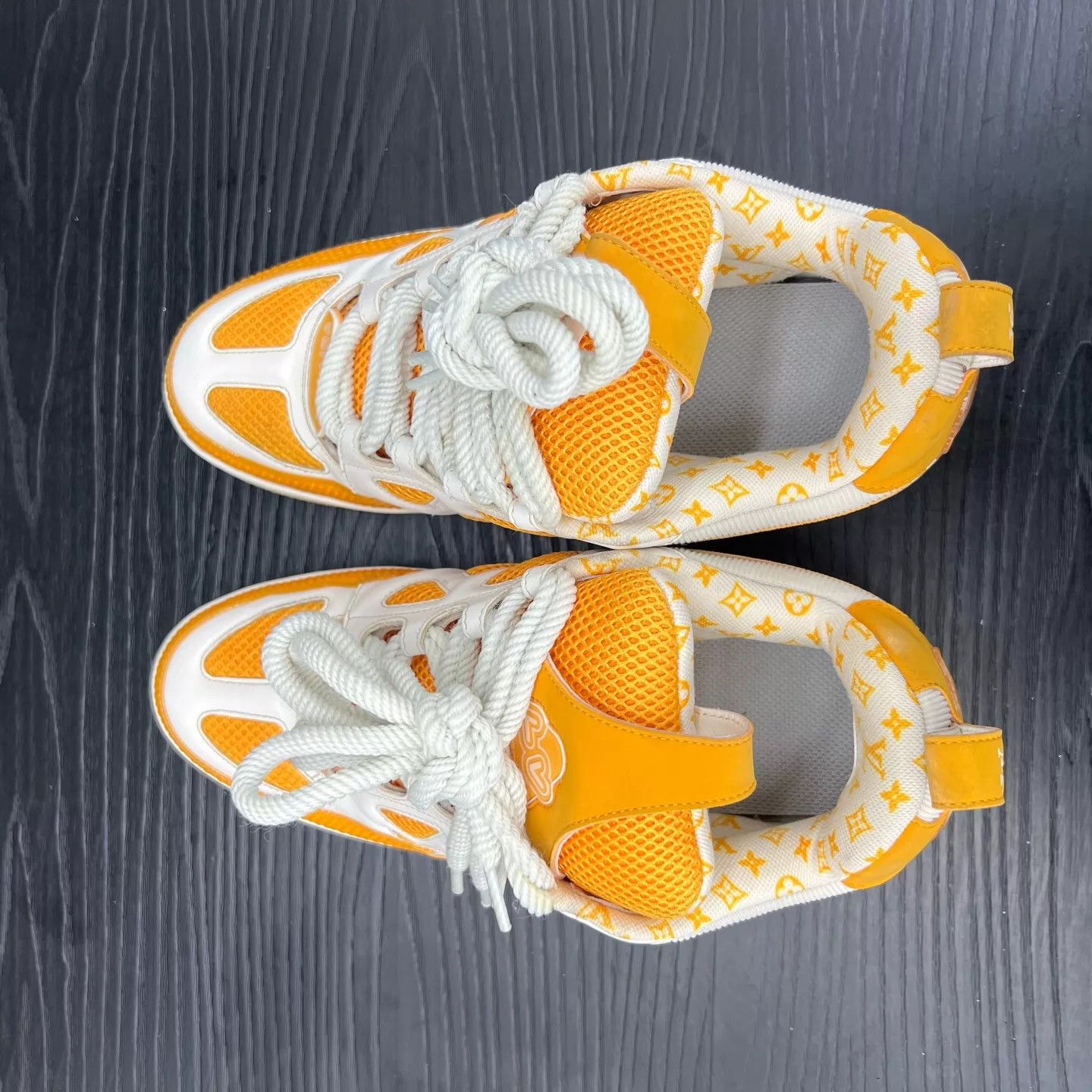 Louis Vuitton LV Skate White & Yellow 42 Size US 9 / EU 42 - 4 Thumbnail