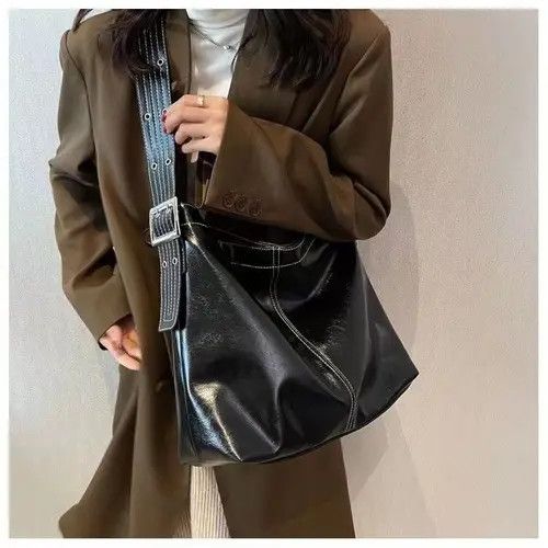 Japanese Brand × Leather Black pu leather shoulder bag Size ONE SIZE - 1 Thumbnail