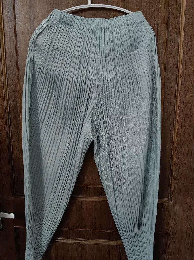 Other Issey Miyake size:3 Mint green puff pants Size 31" - 2 Thumbnail