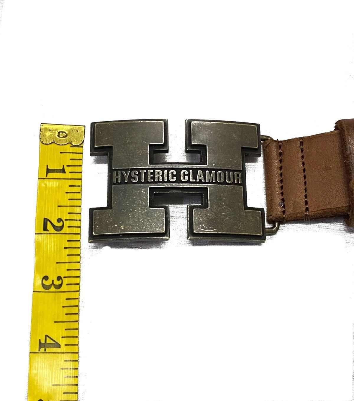 Hysteric Glamour Rare🔥Hysteric Glamour H Logo Leather Gesper Belts Size 34 - 10 Thumbnail