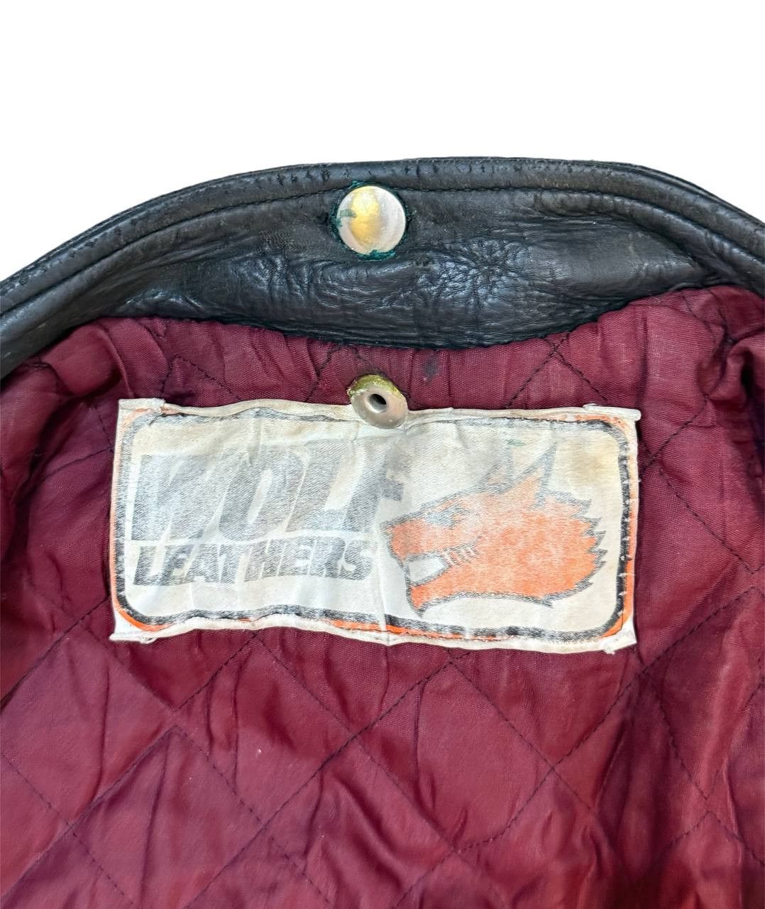 Vintage Vintage 80s Wolf Leathers Distressed Biker Jacket Cafe Racer Size US M / EU 48-50 / 2 - 11 Thumbnail