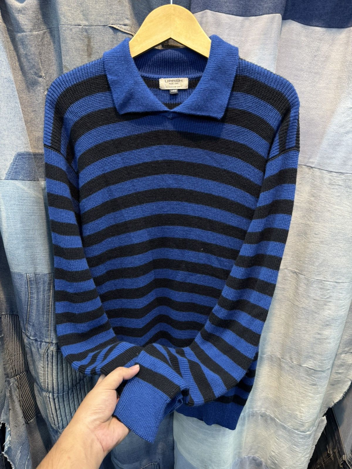 Beauty Beast × Hysteric Glamour × Japanese Brand Japanese Brand Striped knitted Uppish Kurt cobain Styled Size US L / EU 52-54 / 3 - 2 Thumbnail
