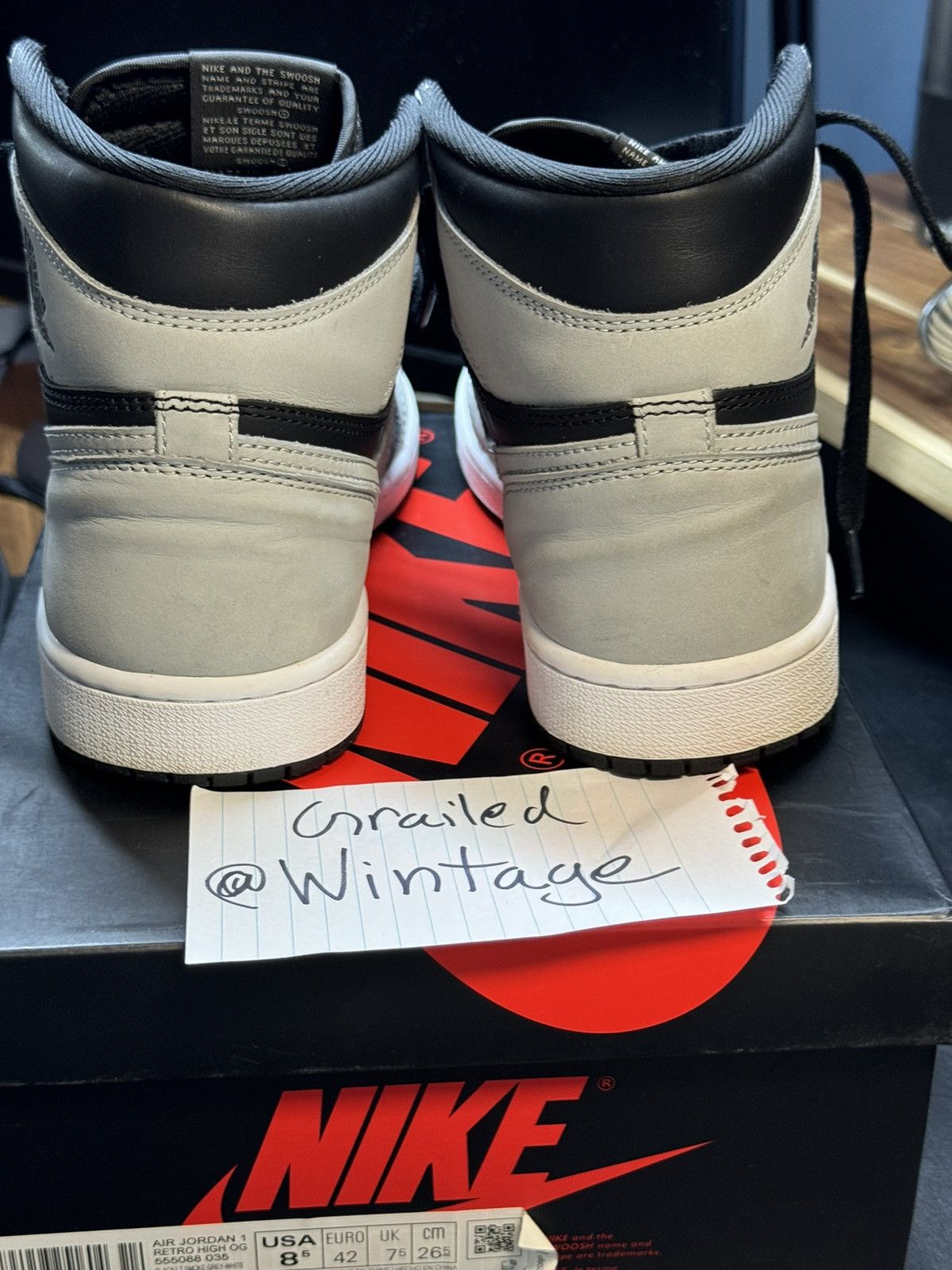 Jordan Brand × Nike Jordan 1 High - Shadow 2.0 - 8.5M — Almost New Condition Size US 8.5 / EU 41-42 - 7 Thumbnail