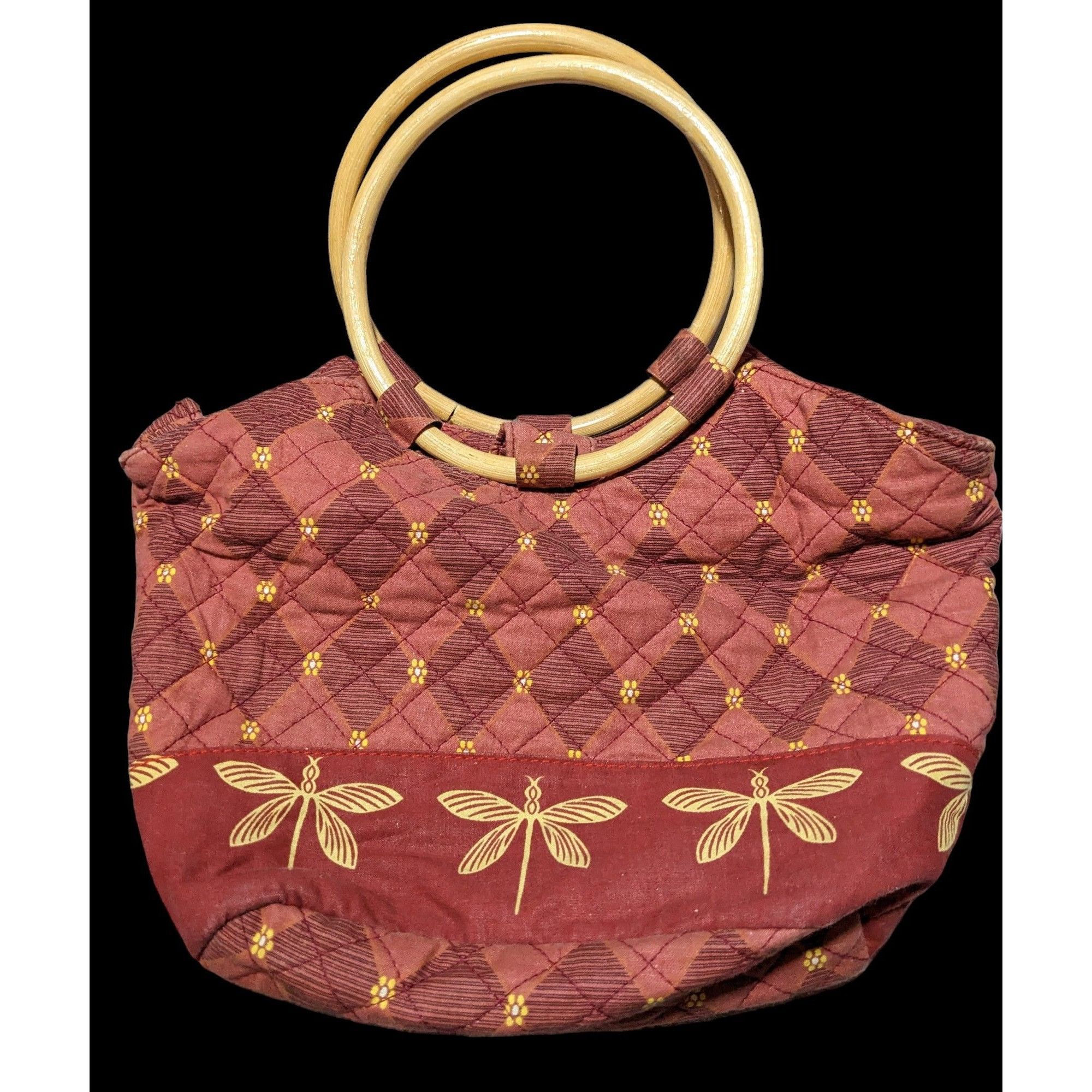 Other Ms. Millie Collection Quilted Dragonfly Handbag Size ONE SIZE - 2 Thumbnail
