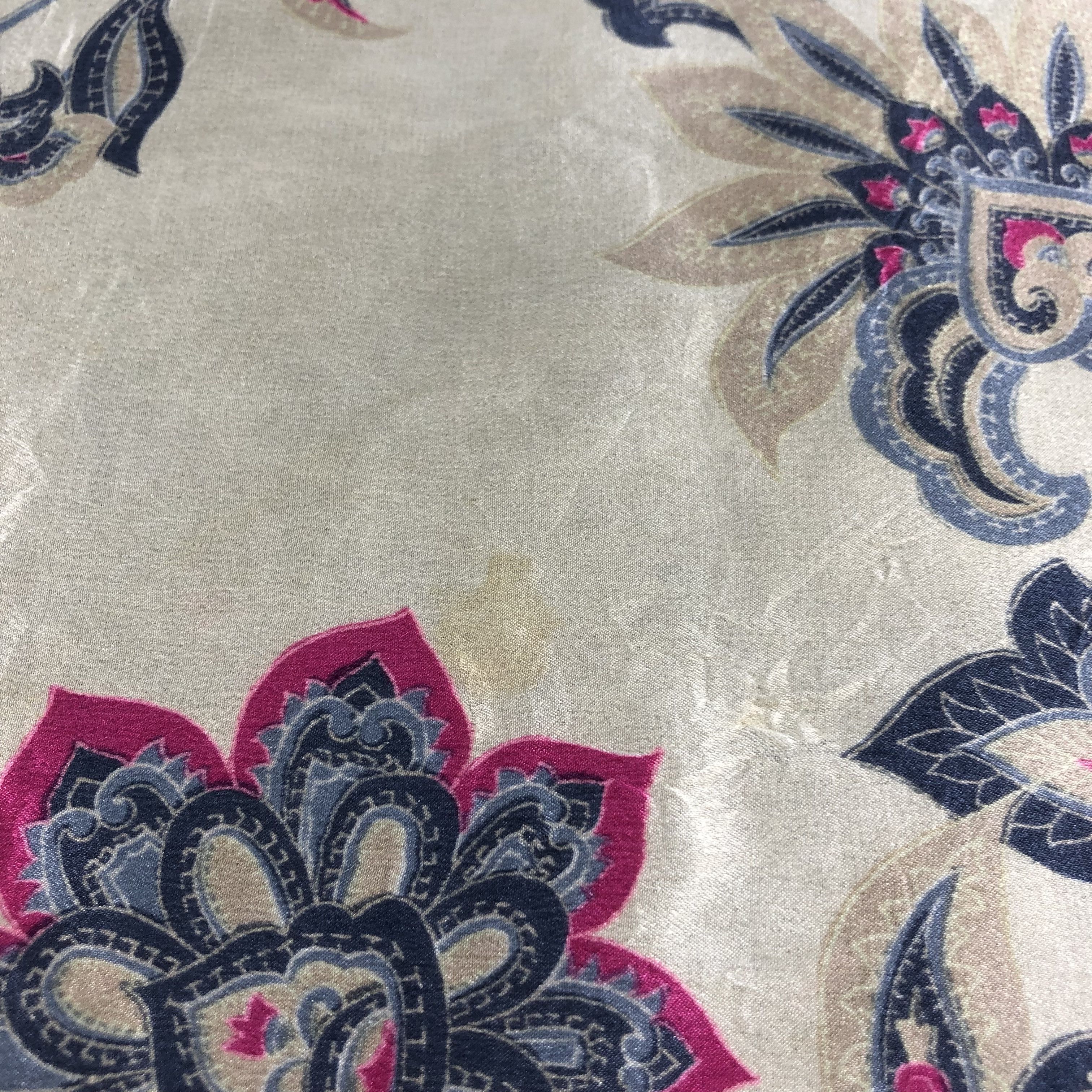 Vintage Vintage Luxury Design Floral Silk Scarf M311 Size ONE SIZE - 5 Thumbnail