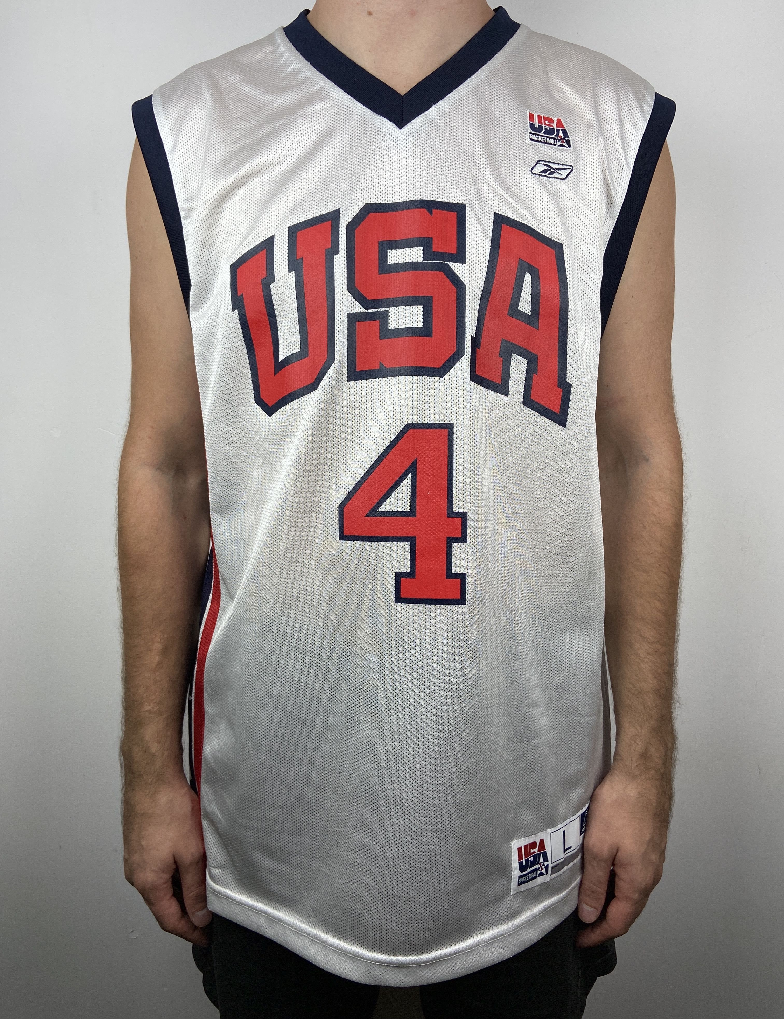 Reebok #4 Allen Iverson USA Olympic Dream Team Reebok Jersey NBA Size US L / EU 52-54 / 3 - 3 Thumbnail