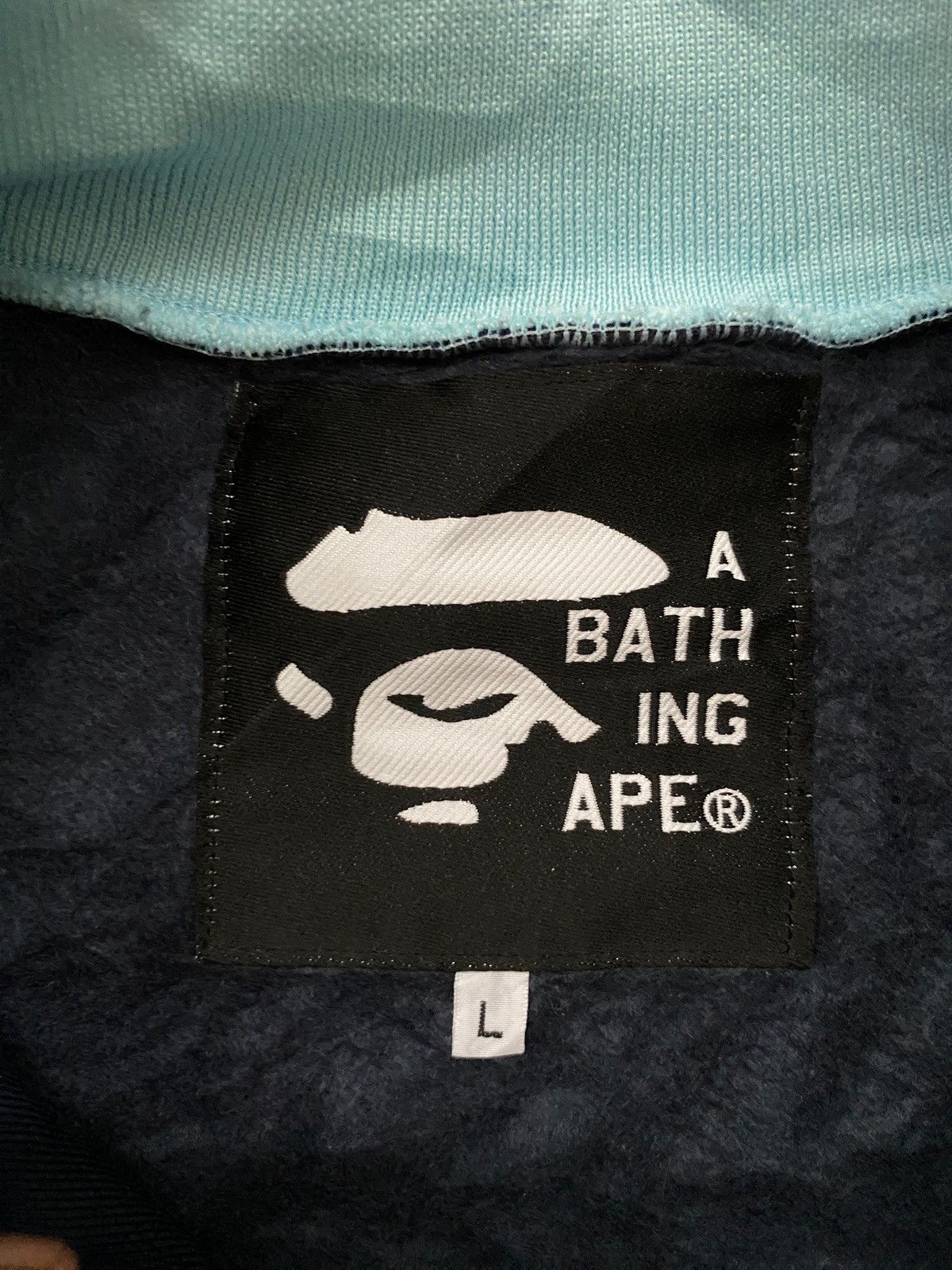 Bape × Vintage Vintage 2000's Bape Nigo Era Collage Varsity Jacket Size US L / EU 52-54 / 3 - 4 Thumbnail